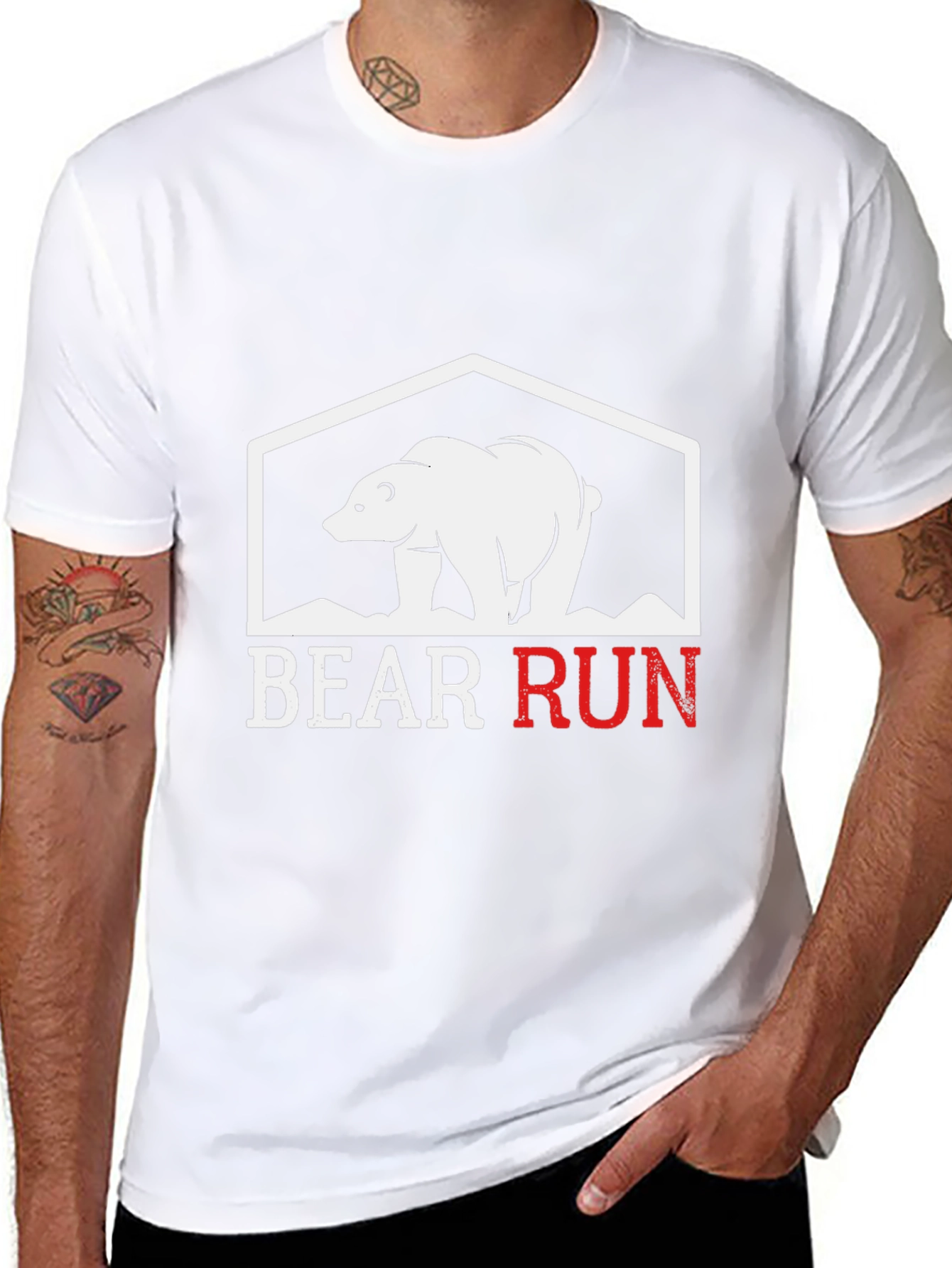 Bear Run Graphic T-Shirt - Stylish & Comfortable