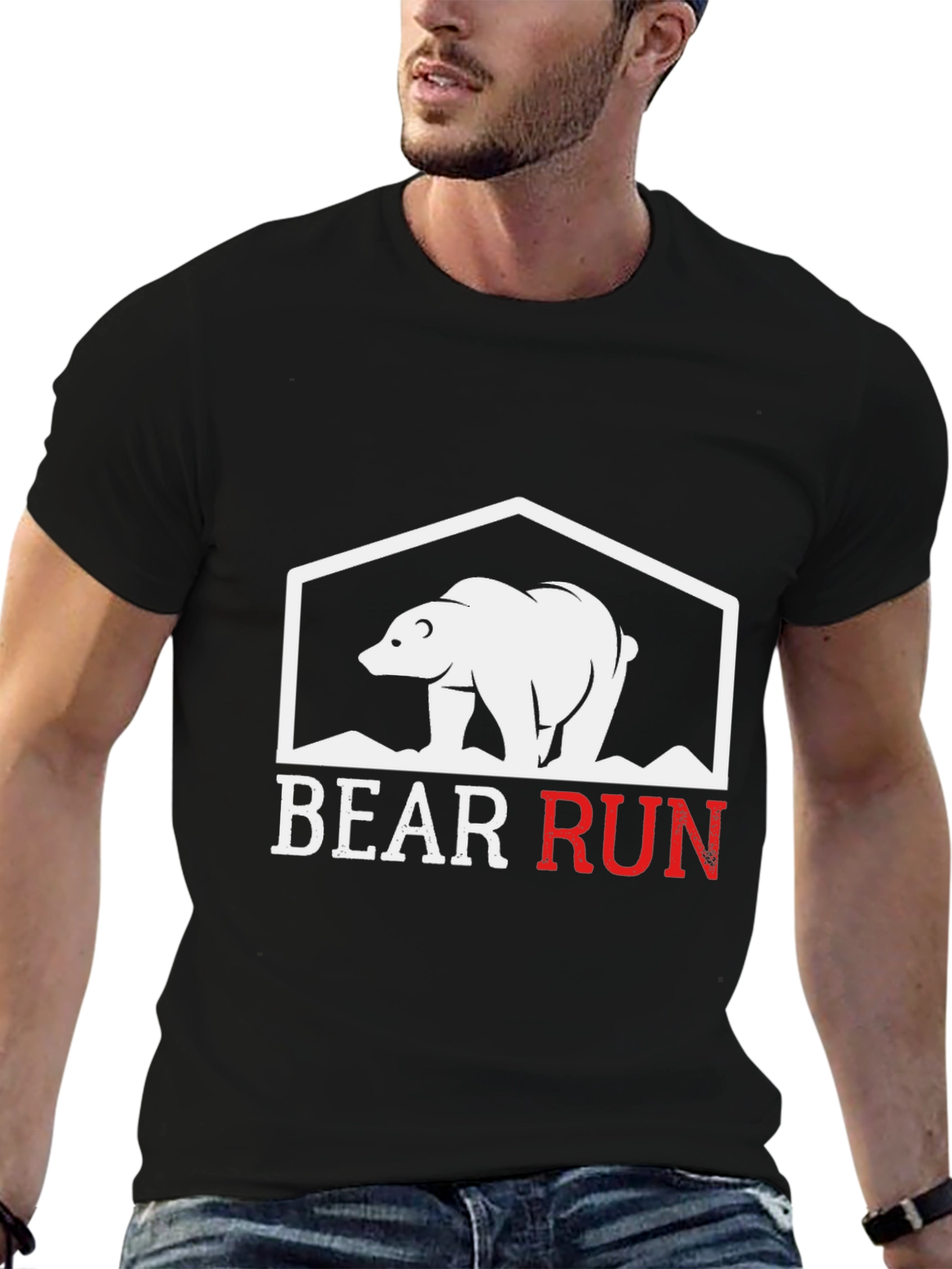 Bear Run Graphic T-Shirt - Stylish & Comfortable