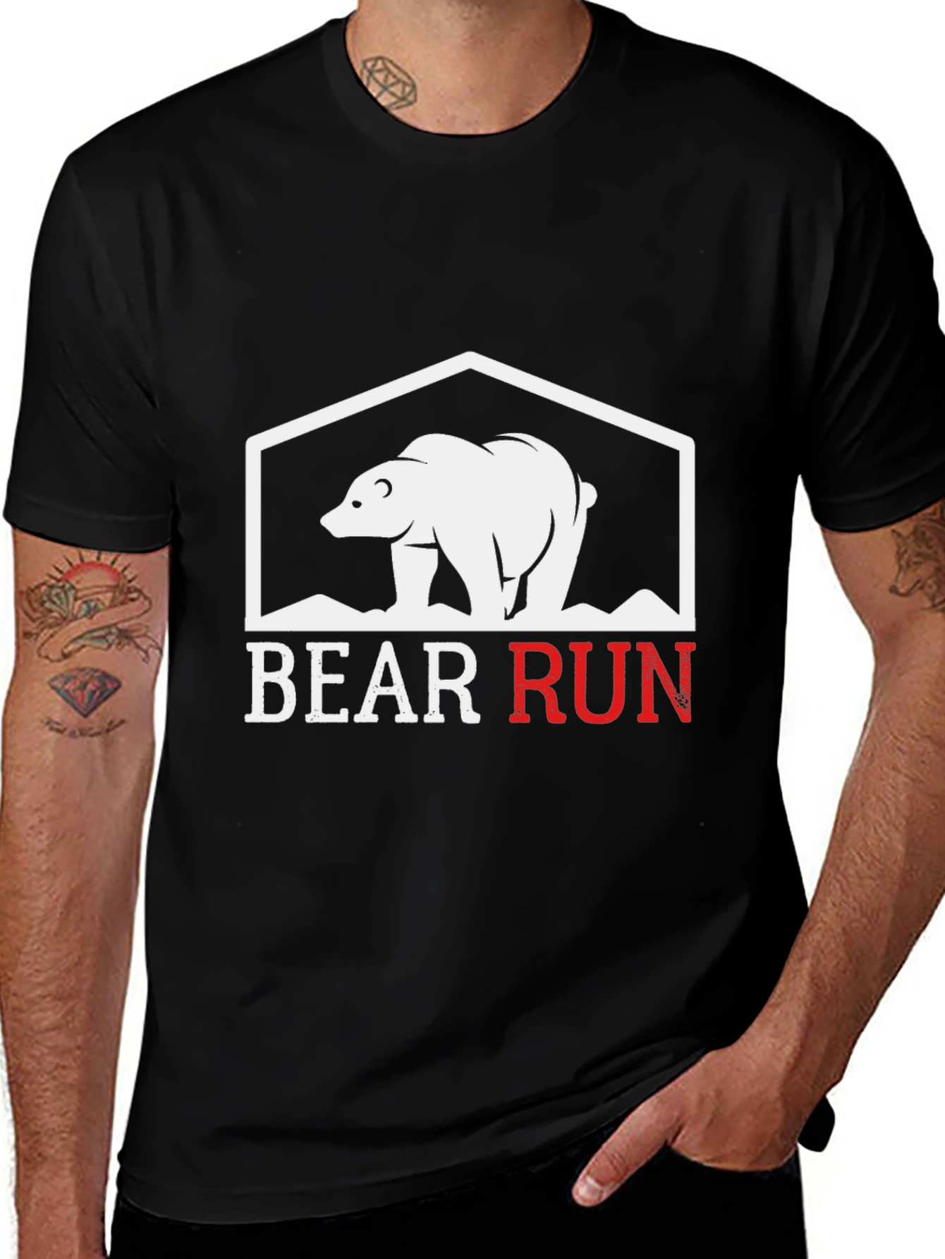 Bear Run Graphic T-Shirt - Stylish & Comfortable