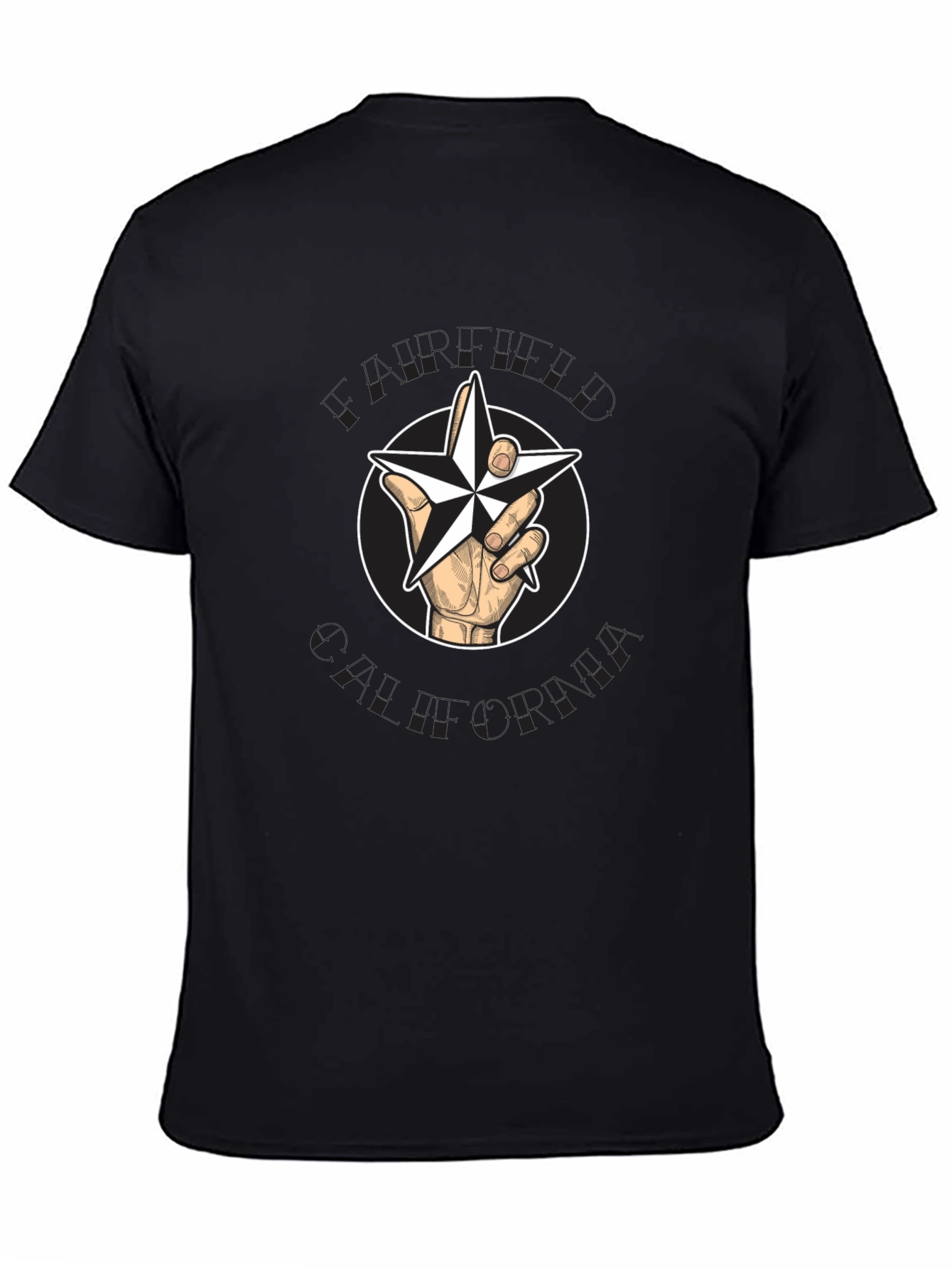 Star Hand Graphic Black T-Shirt