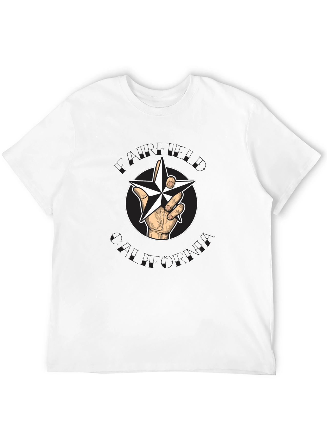 Star Hand Graphic Black T-Shirt