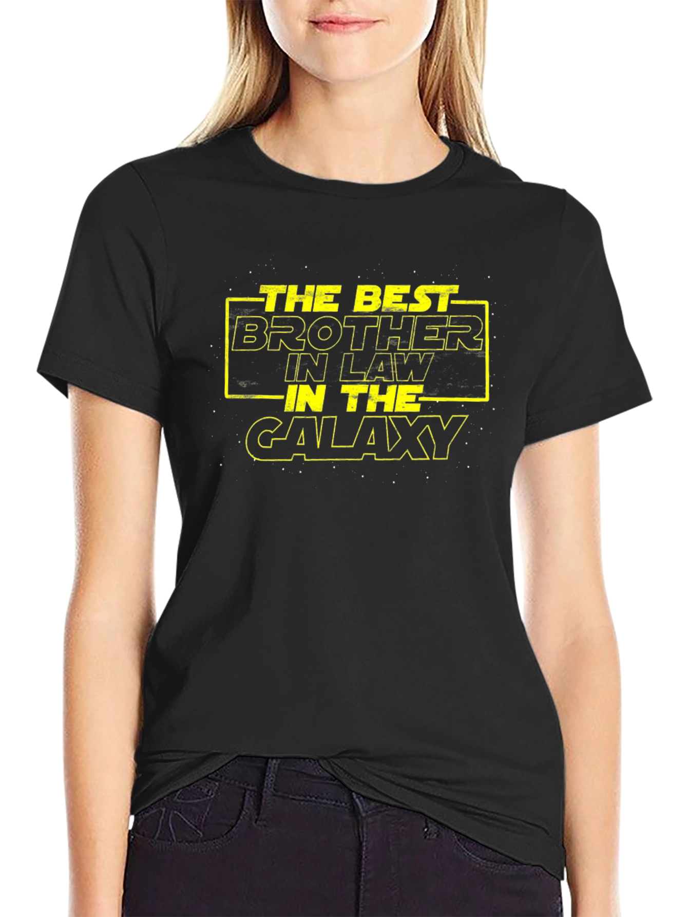 Best Brother-in-Law Star Wars Style Black T-Shirt