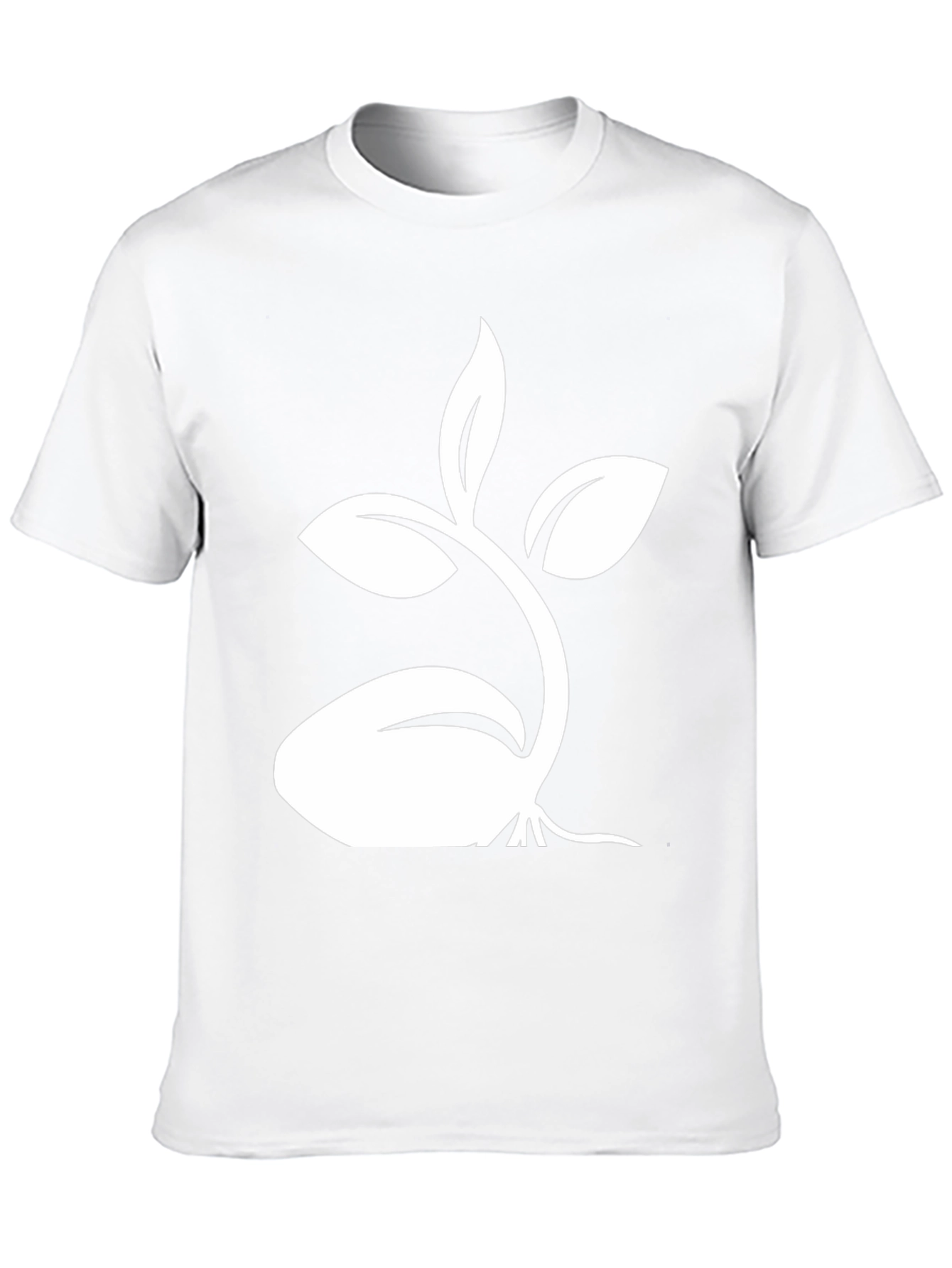Black Tee with Sprout Graphic