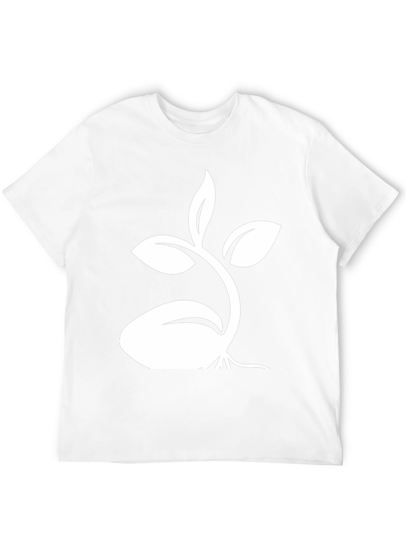 Black Tee with Sprout Graphic
