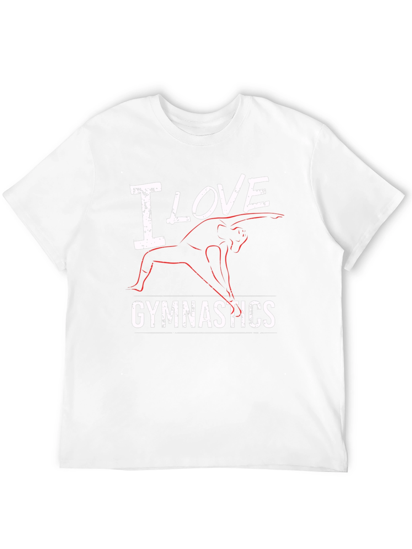 I Love Gymnastics Black T-Shirt