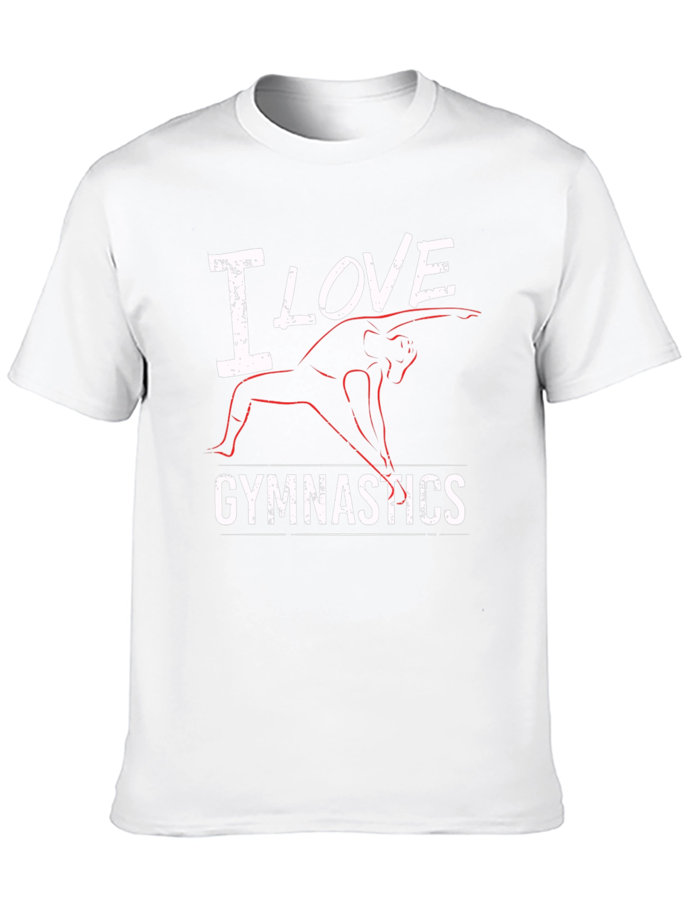I Love Gymnastics Black T-Shirt