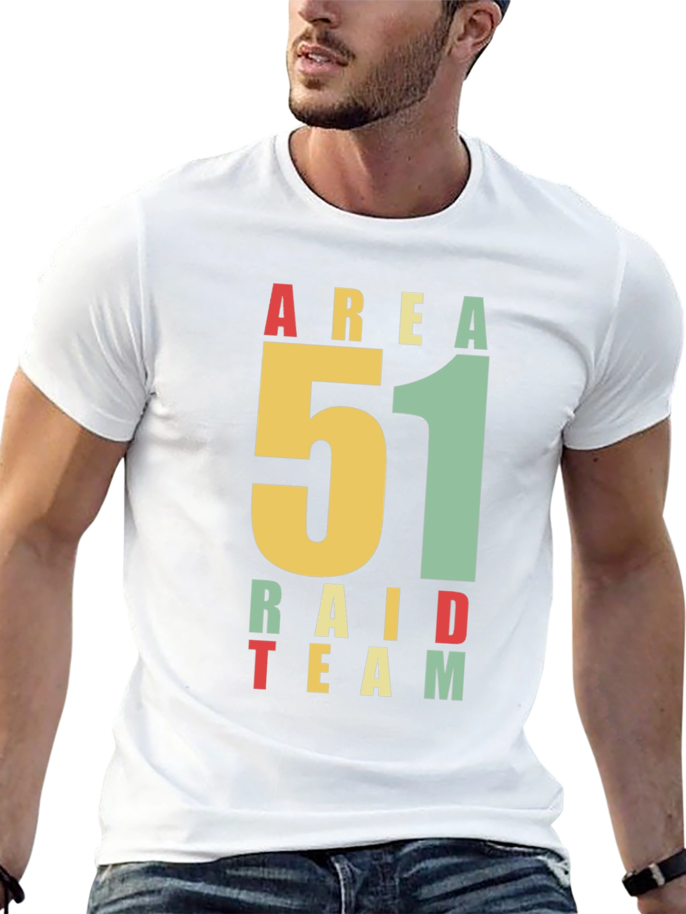 Area 51 Raid Team Graphic T-Shirt - Black