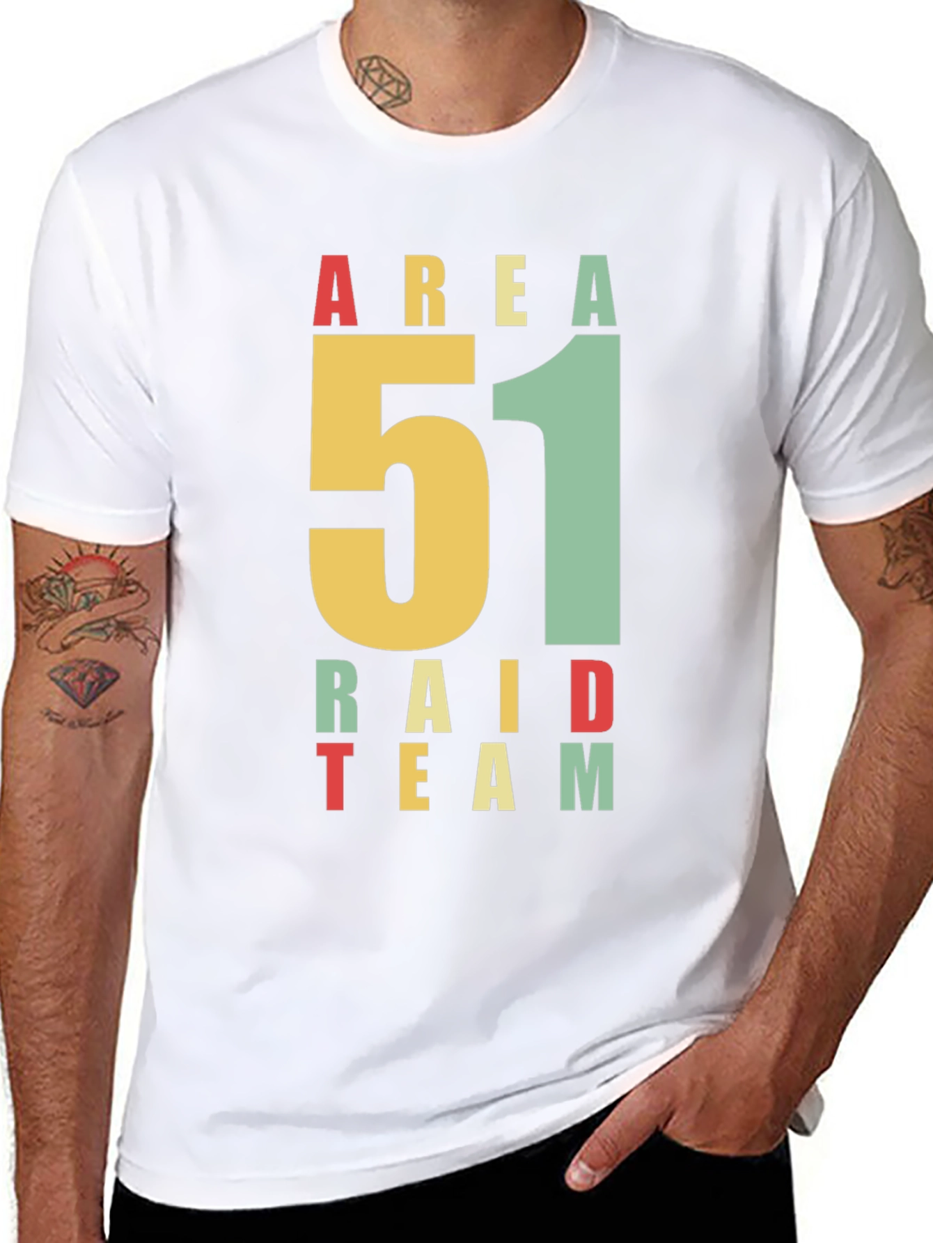 Area 51 Raid Team Graphic T-Shirt - Black
