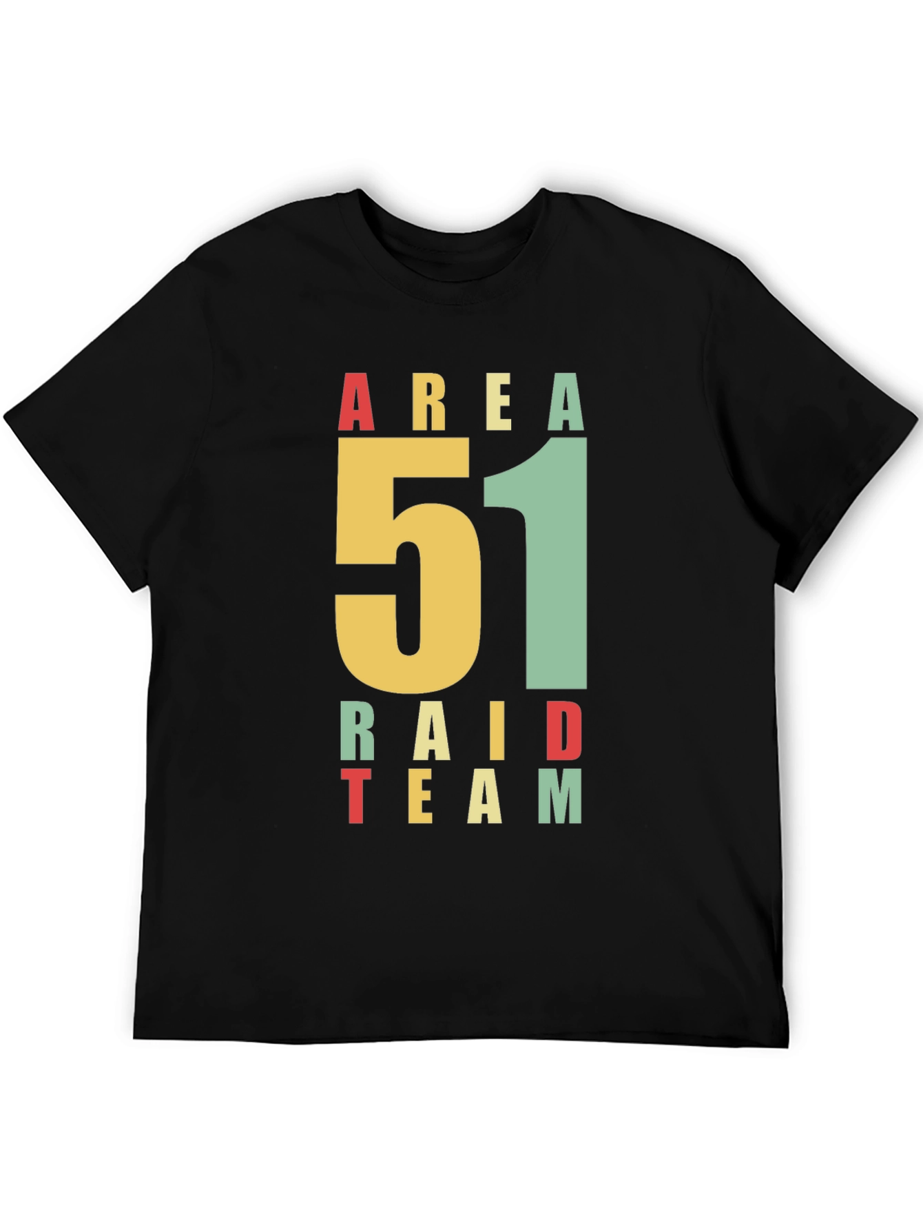 Area 51 Raid Team Graphic T-Shirt - Black