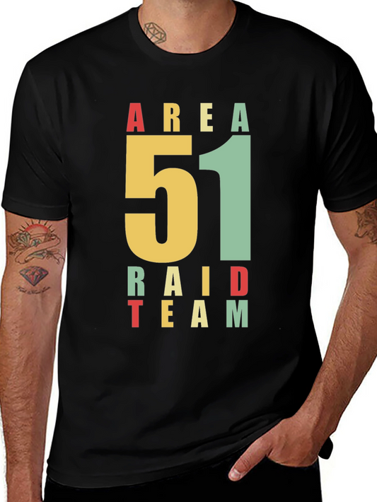 Area 51 Raid Team Graphic T-Shirt - Black