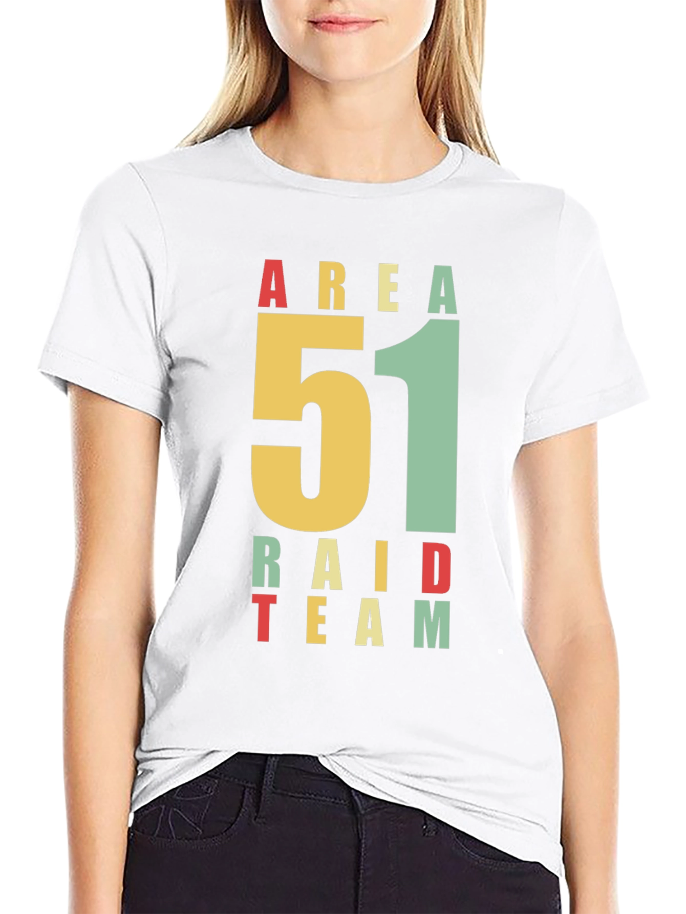 Area 51 Raid Team Graphic T-Shirt - Black