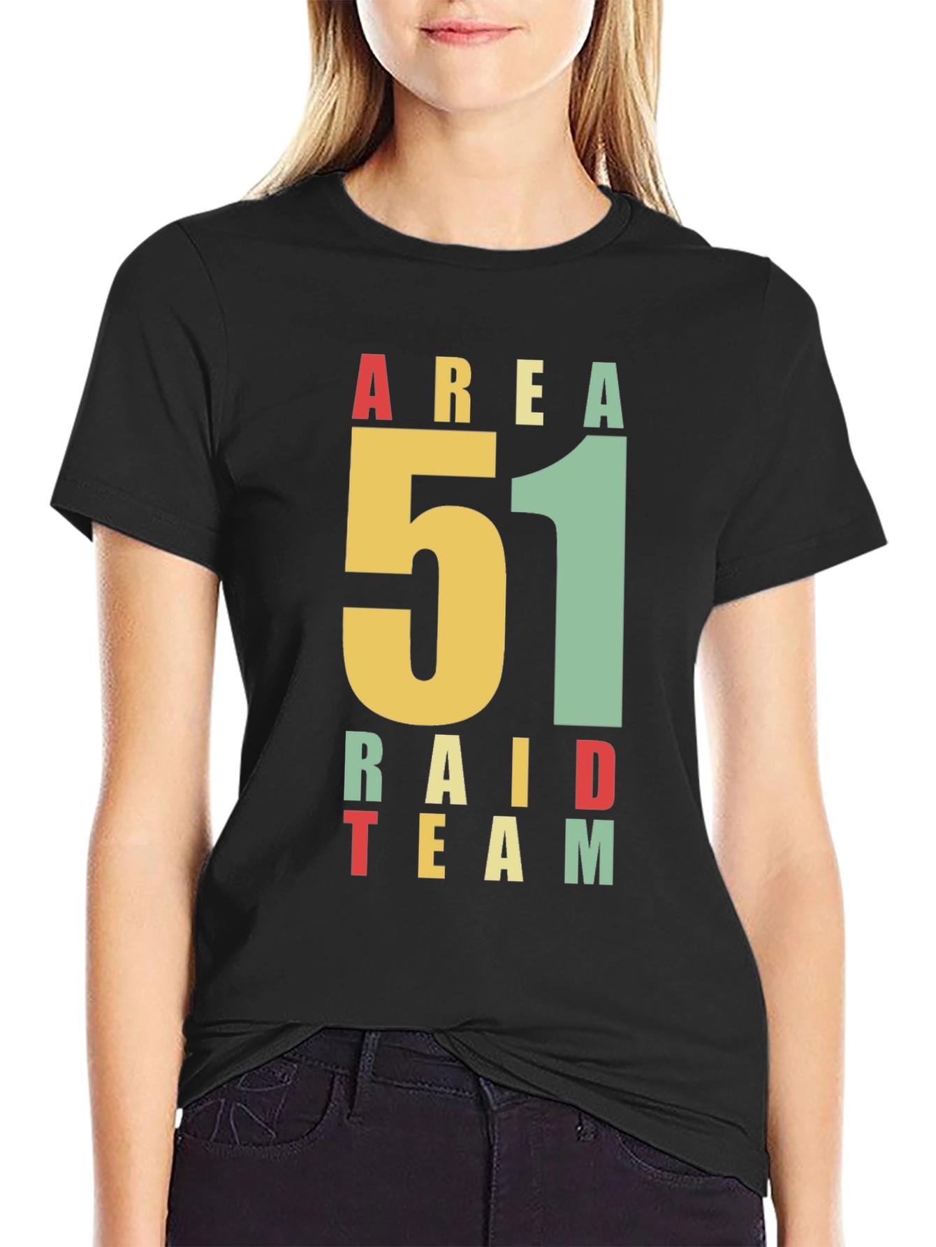 Area 51 Raid Team Graphic T-Shirt - Black