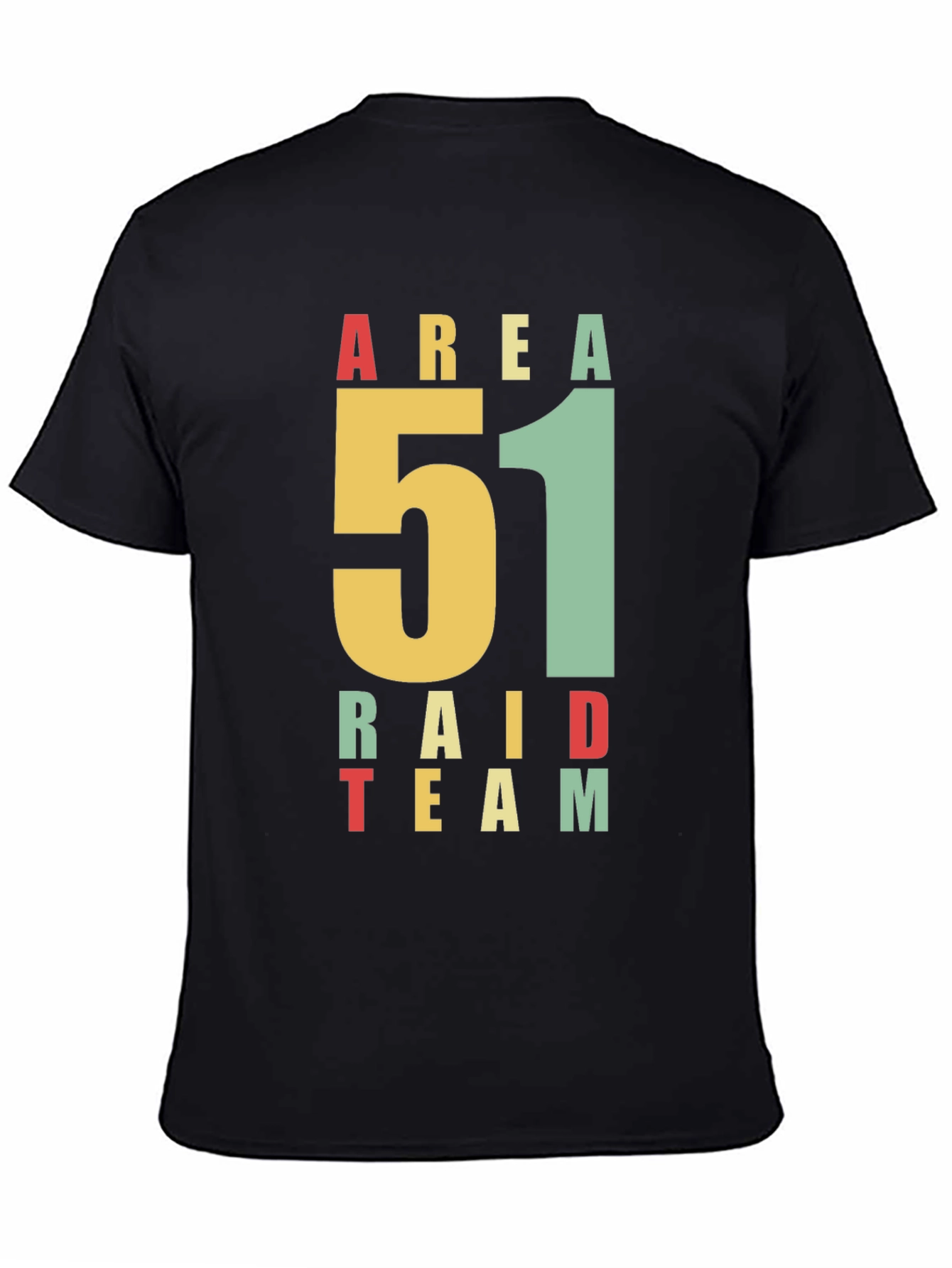 Area 51 Raid Team Graphic T-Shirt - Black