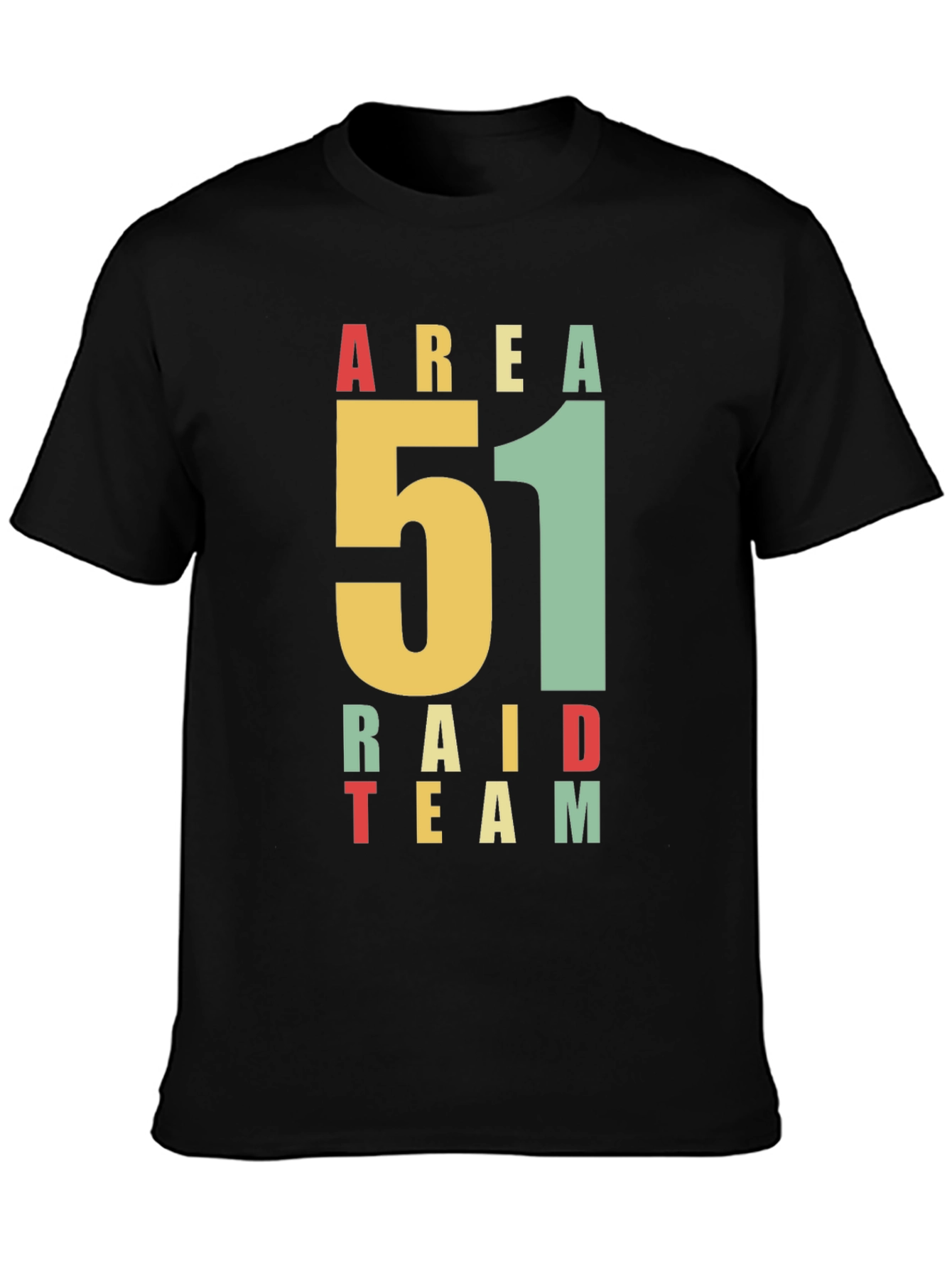 Area 51 Raid Team Graphic T-Shirt - Black