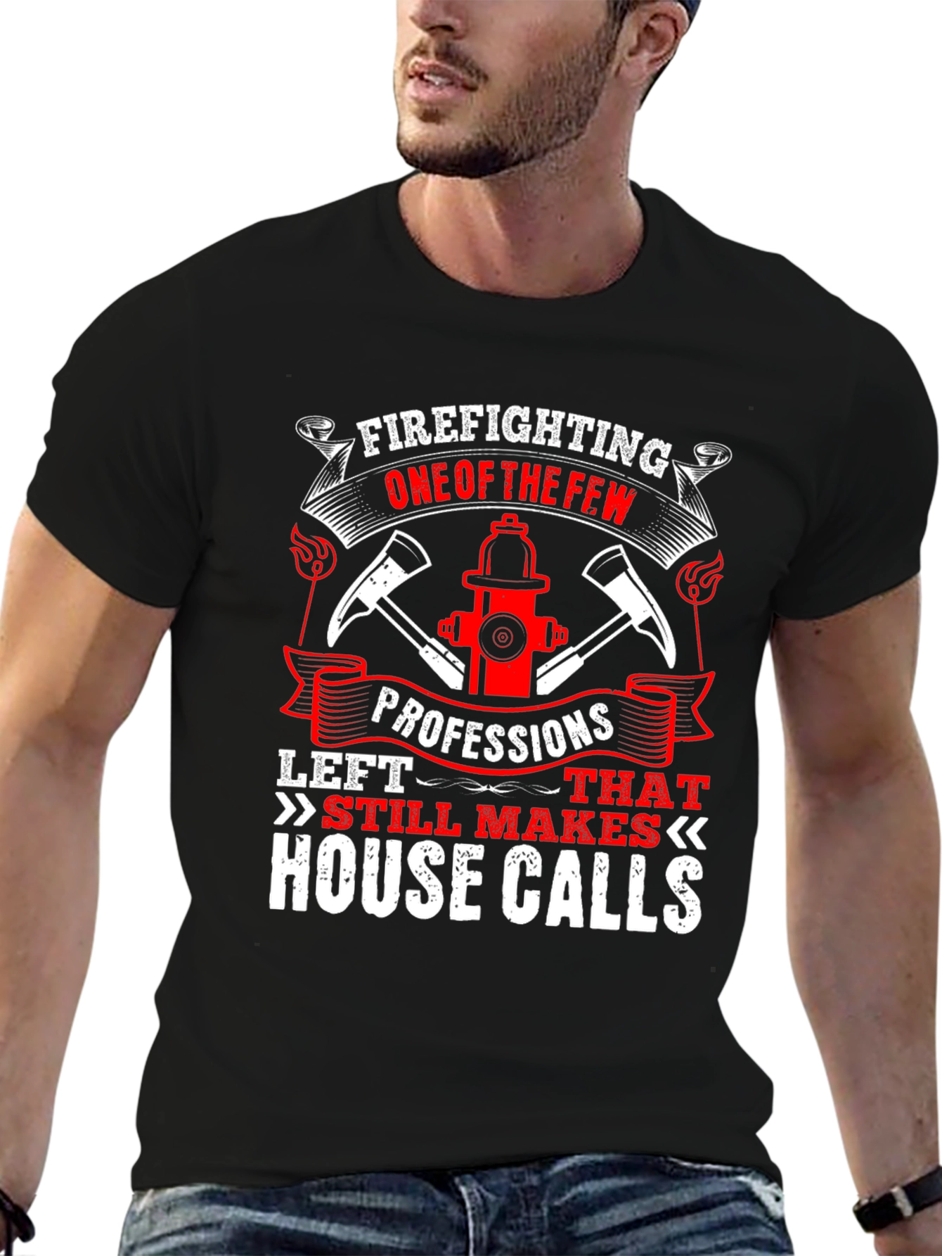 Firefighter T-Shirt - House Calls Graphic Tee