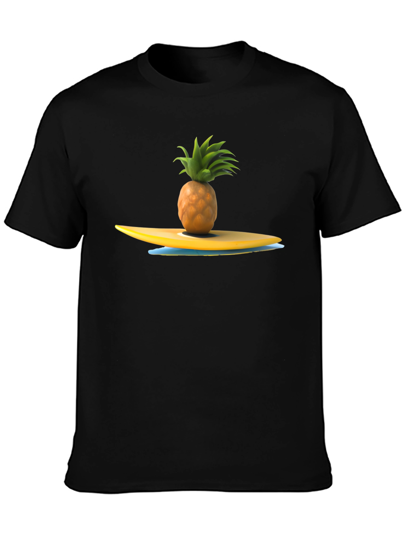 Pineapple Surfboard Graphic T-Shirt
