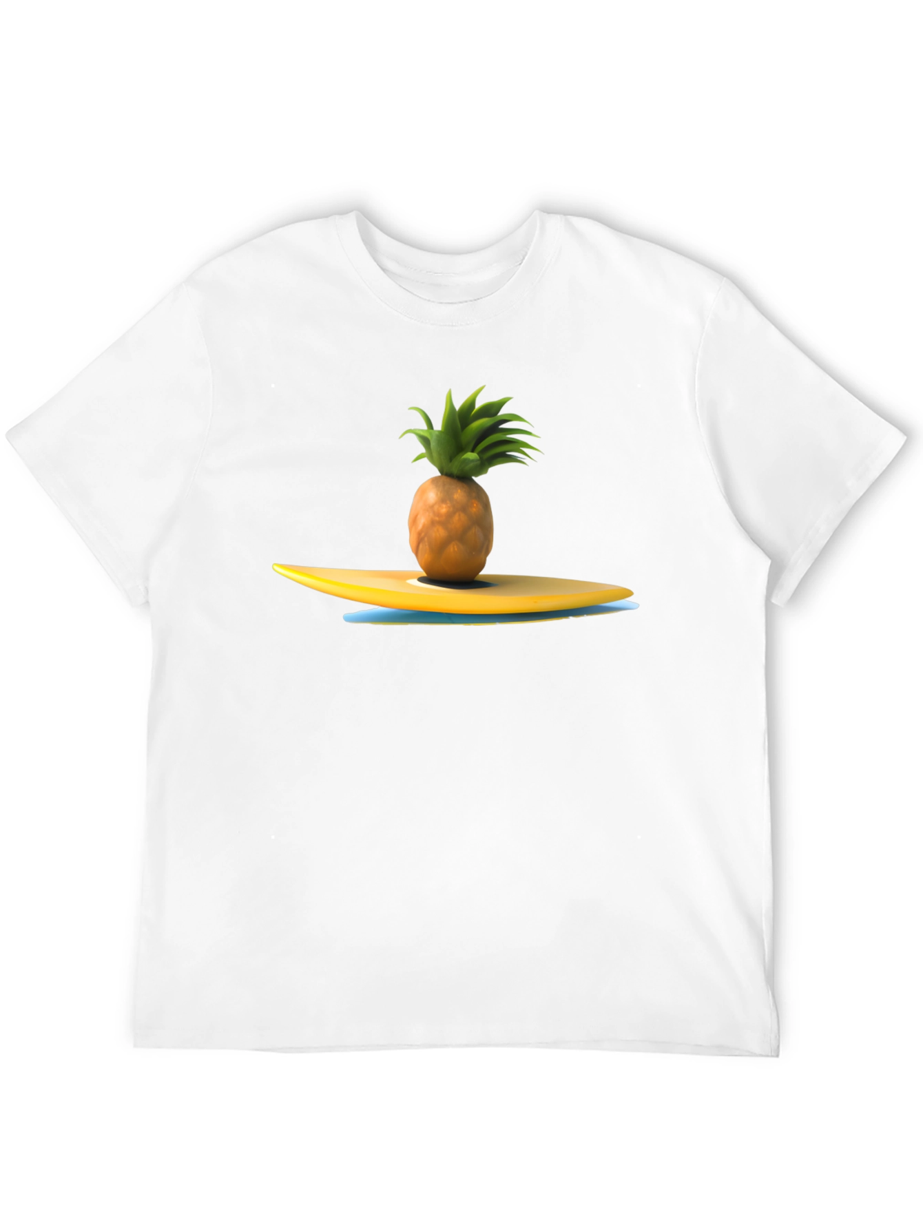 Pineapple Surfboard Graphic T-Shirt