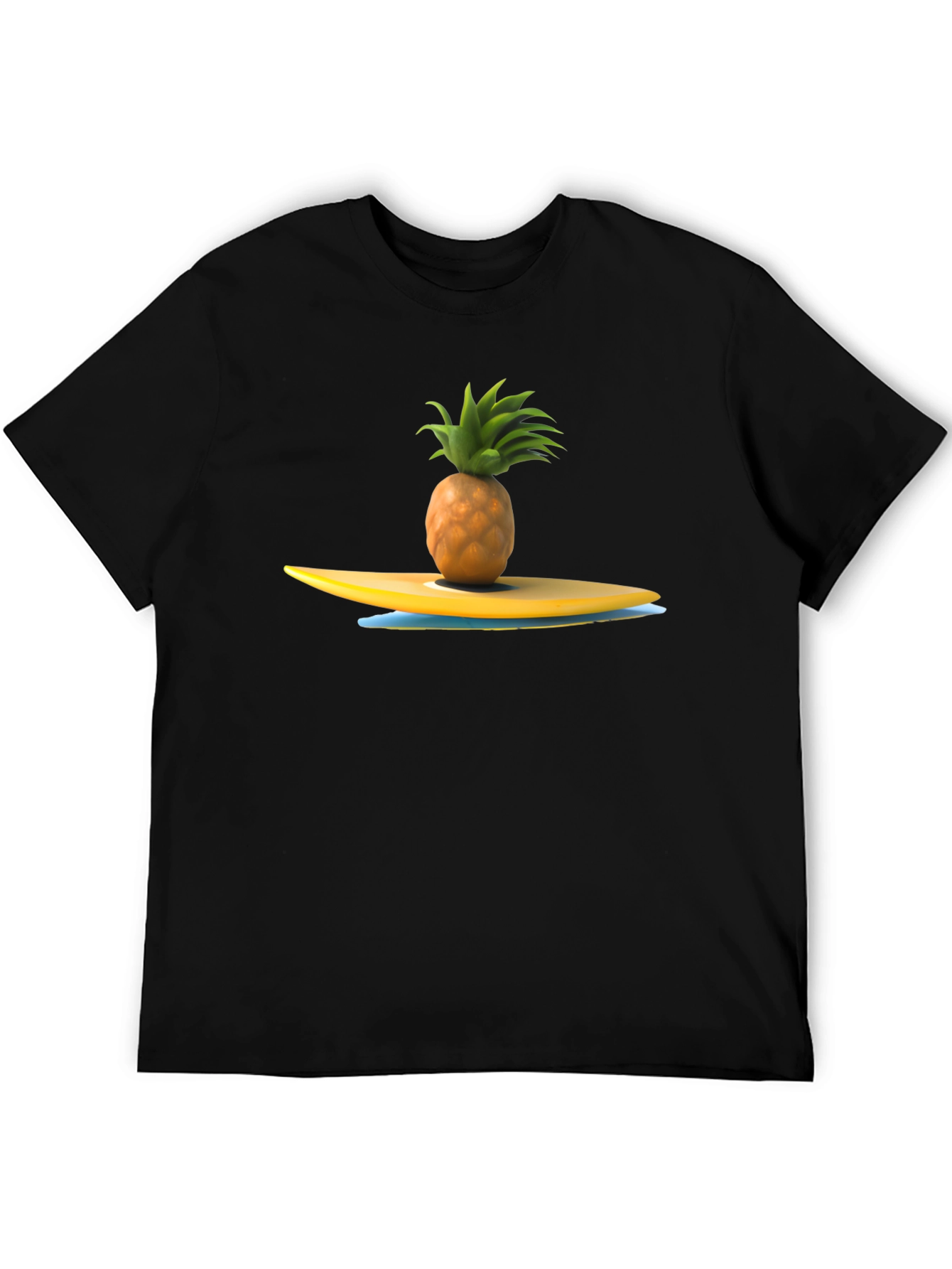 Pineapple Surfboard Graphic T-Shirt