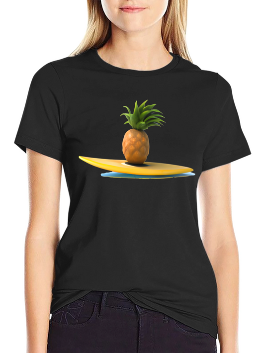 Pineapple Surfboard Graphic T-Shirt