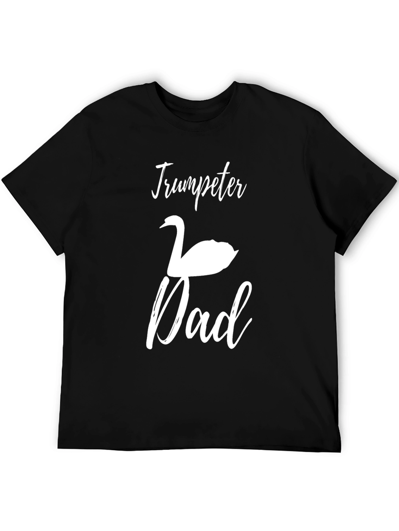 Trumpeter Swan Dad Black T-Shirt