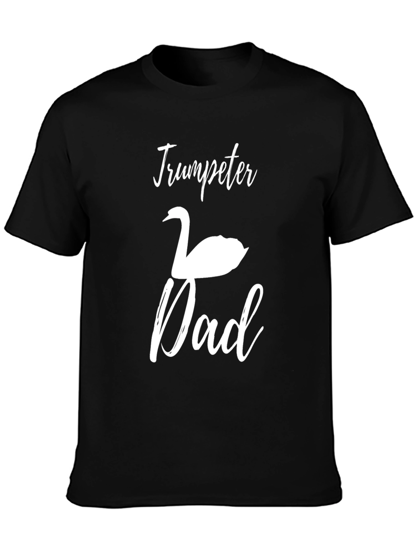 Trumpeter Swan Dad Black T-Shirt