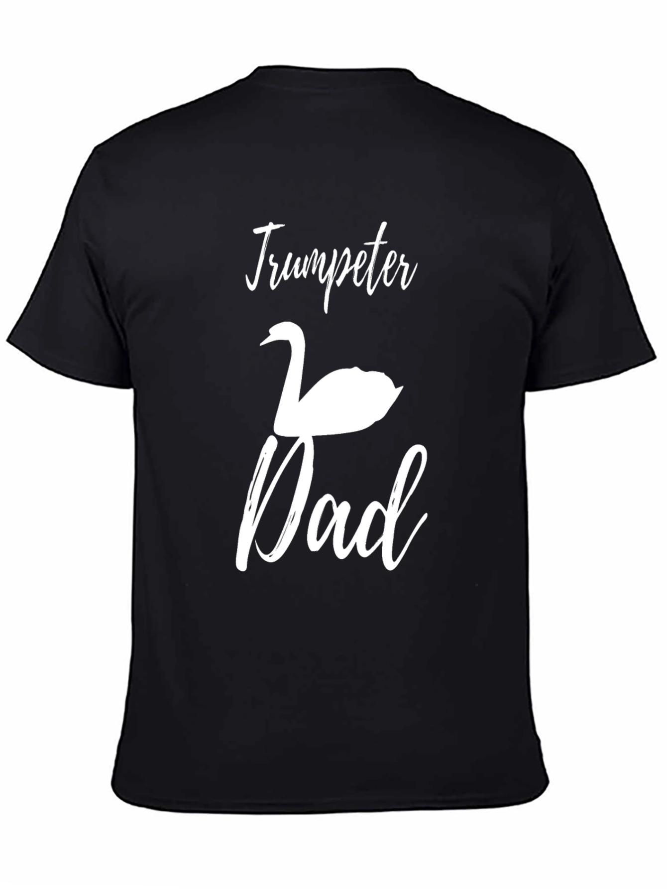 Trumpeter Swan Dad Black T-Shirt