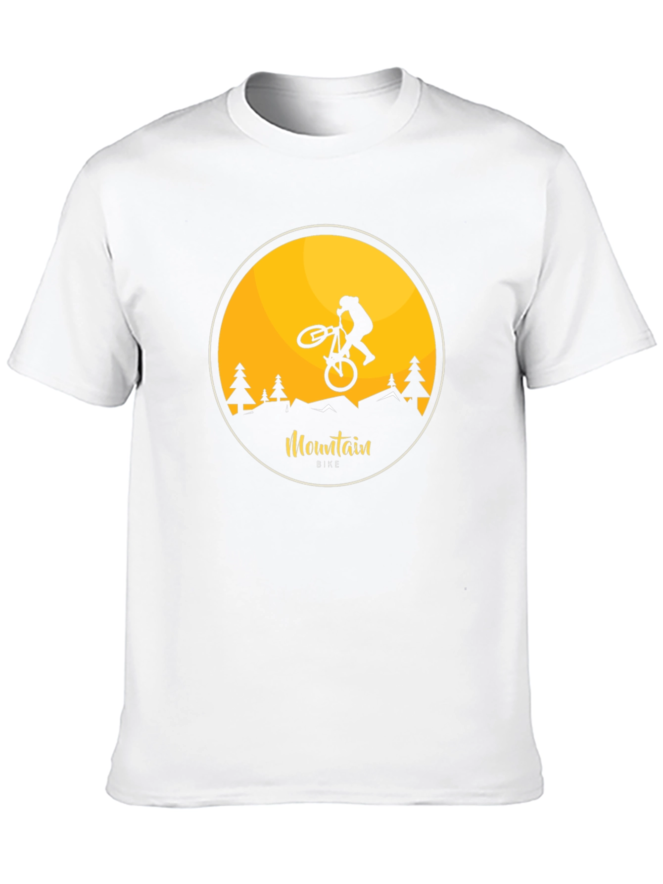 Mountain Bike Graphic T-Shirt - Black Cotton Tee