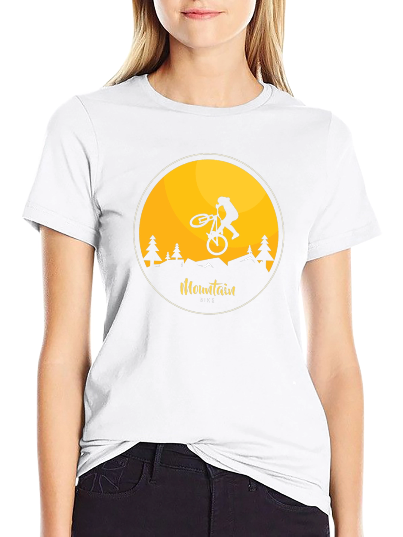 Mountain Bike Graphic T-Shirt - Black Cotton Tee