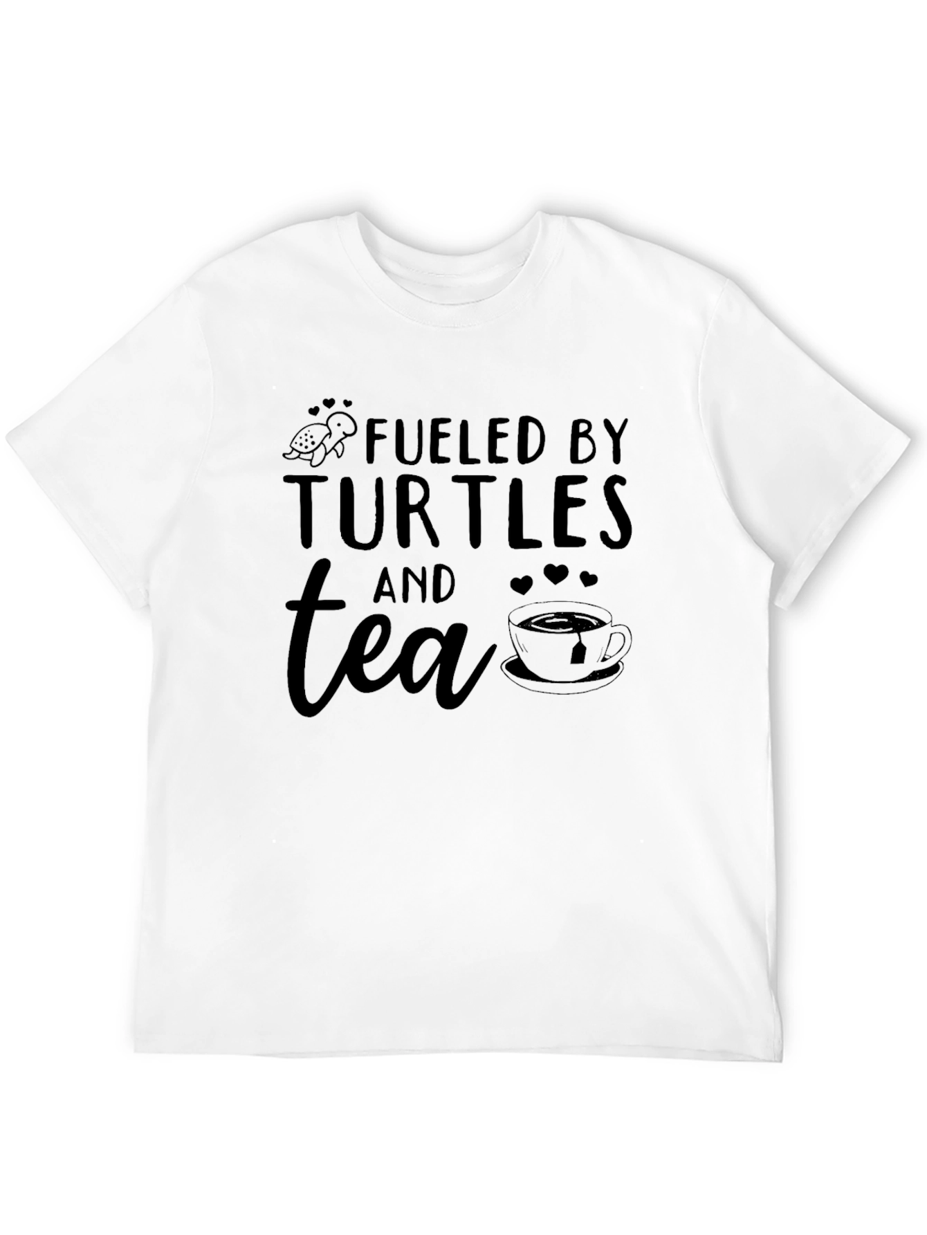 Fueled By Turtles and Tea Graphic T-Shirt