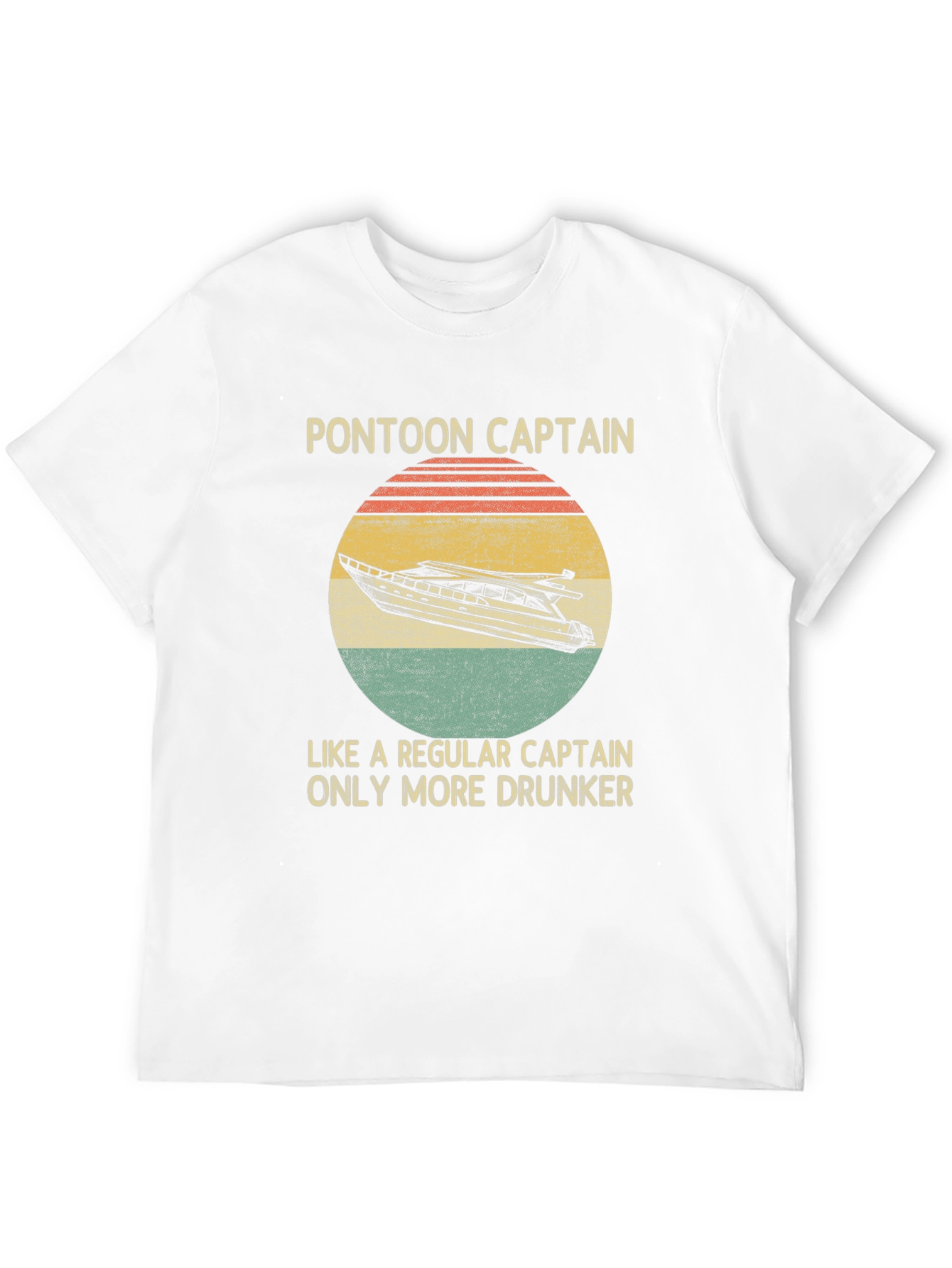 Pontoon Captain T-Shirt - Funny Boating Tee