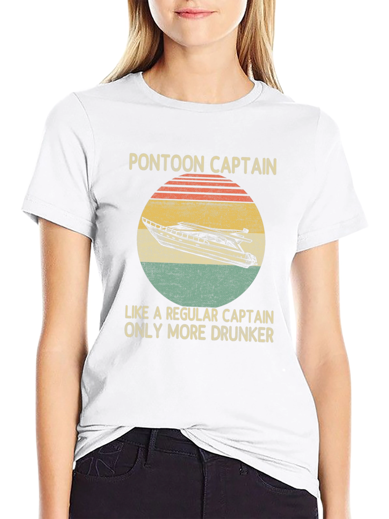 Pontoon Captain T-Shirt - Funny Boating Tee