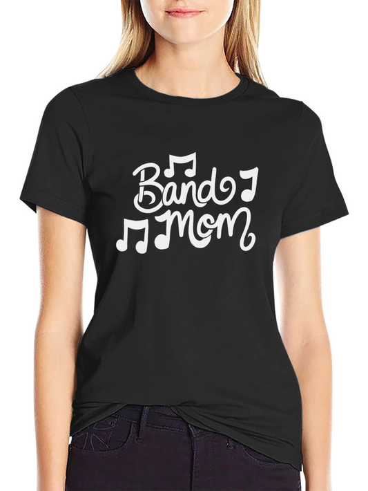 Band Mom Graphic Tee - Music Lover Shirt