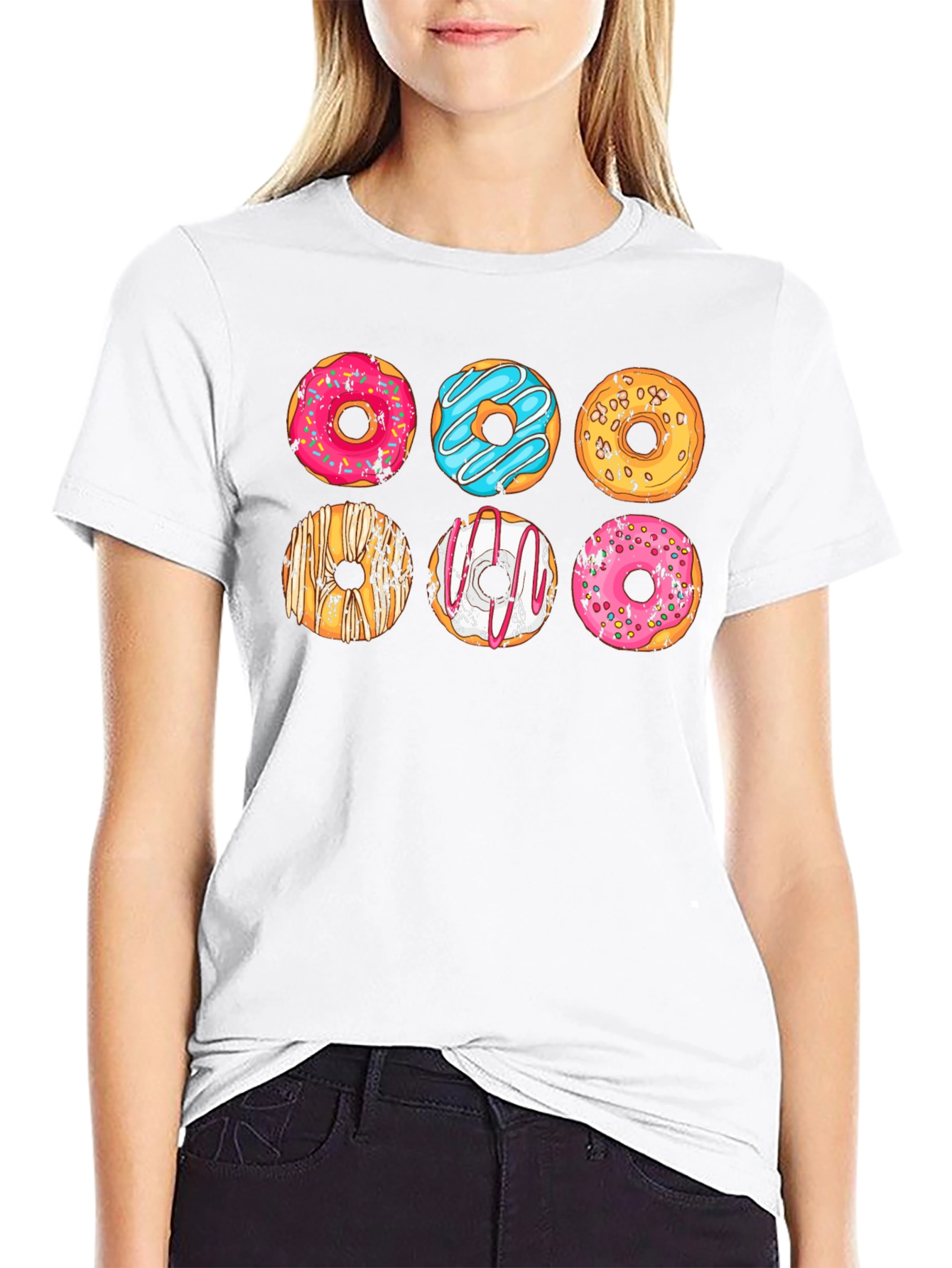 Donut Graphic Tee - Fun Foodie Style