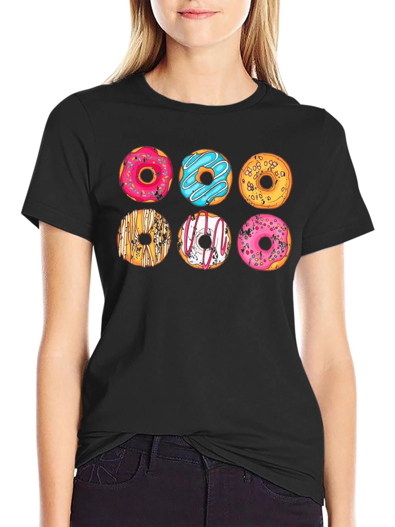 Donut Graphic Tee - Fun Foodie Style