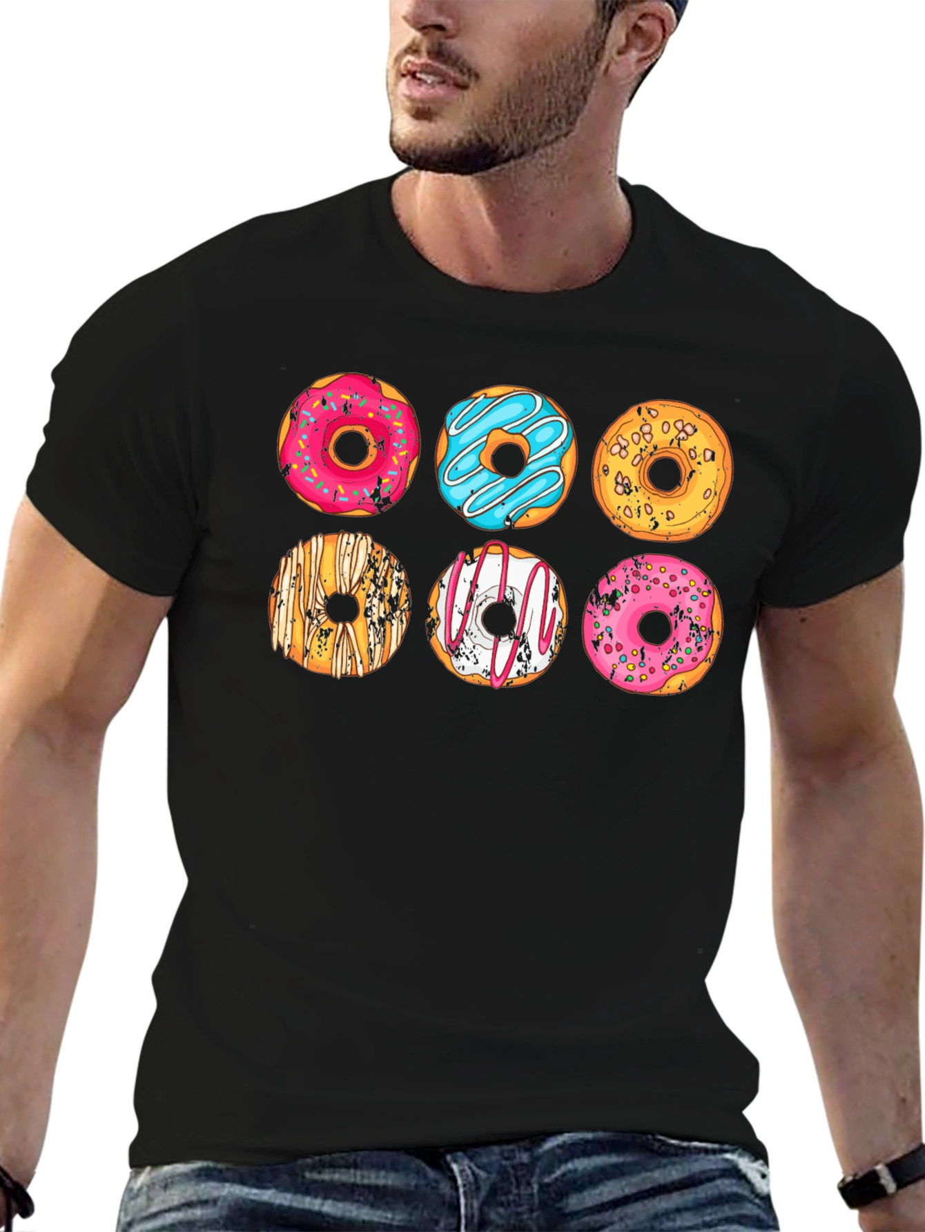 Donut Graphic Tee - Fun Foodie Style