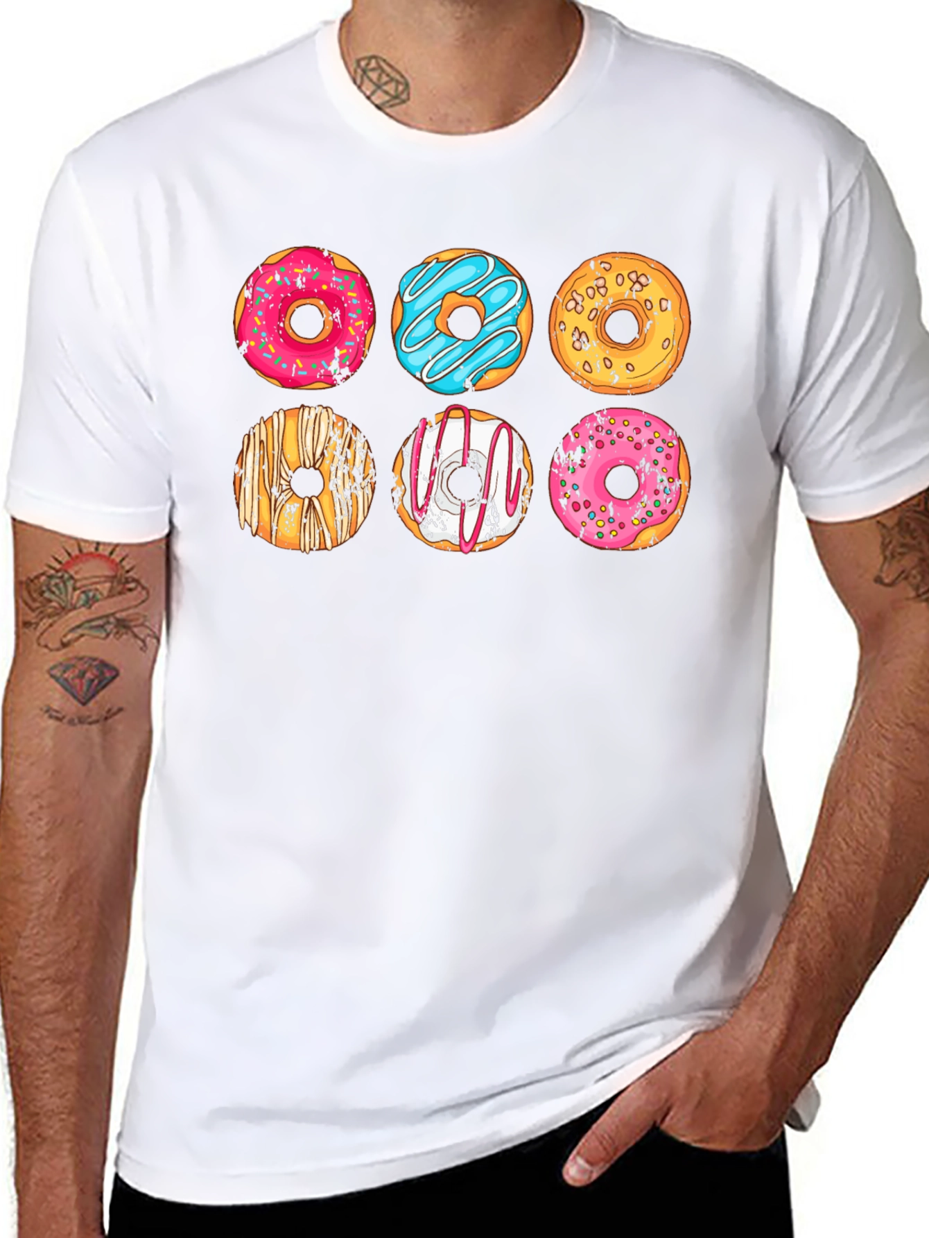 Donut Graphic Tee - Fun Foodie Style