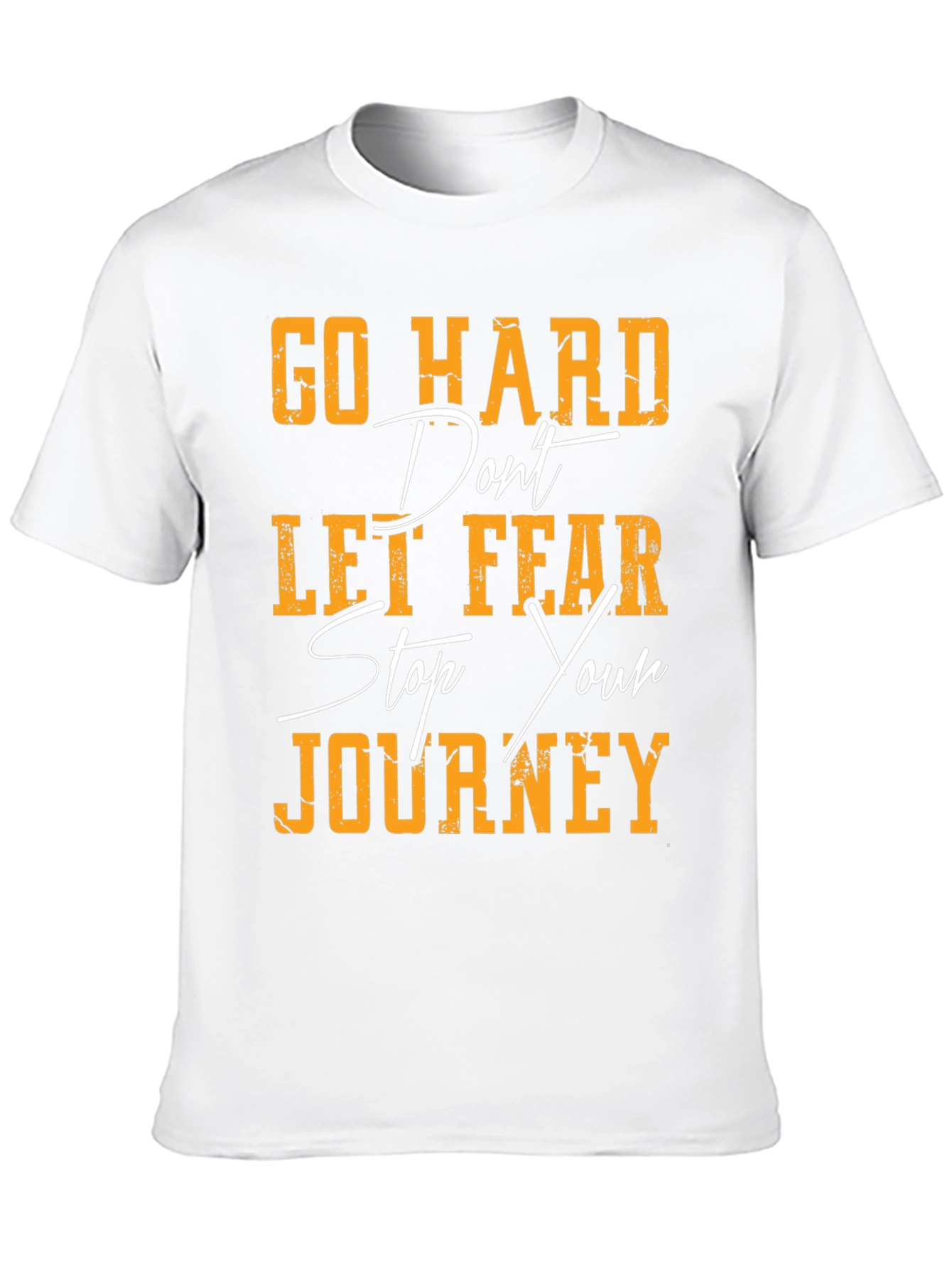 Motivational Graphic Tee - Go Hard Journey