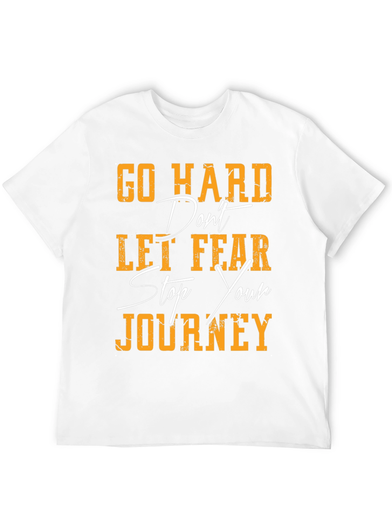 Motivational Graphic Tee - Go Hard Journey