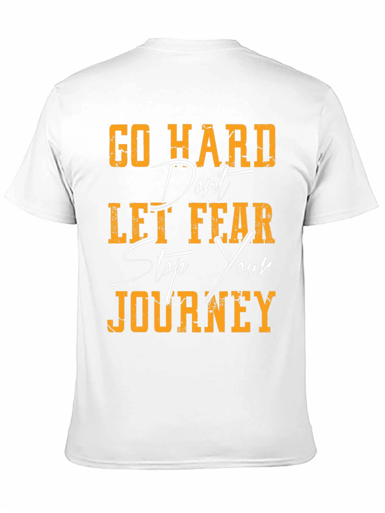 Motivational Graphic Tee - Go Hard Journey