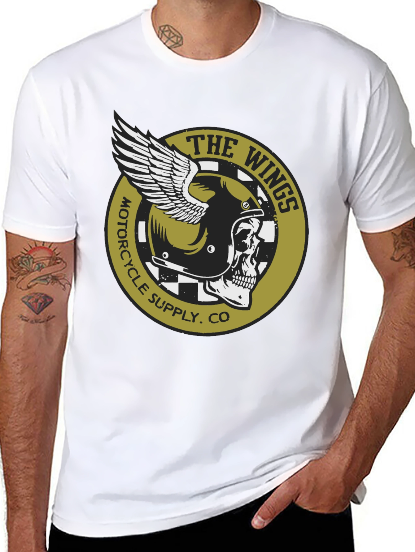 The Wings Motorcycle Supply Co. T-Shirt