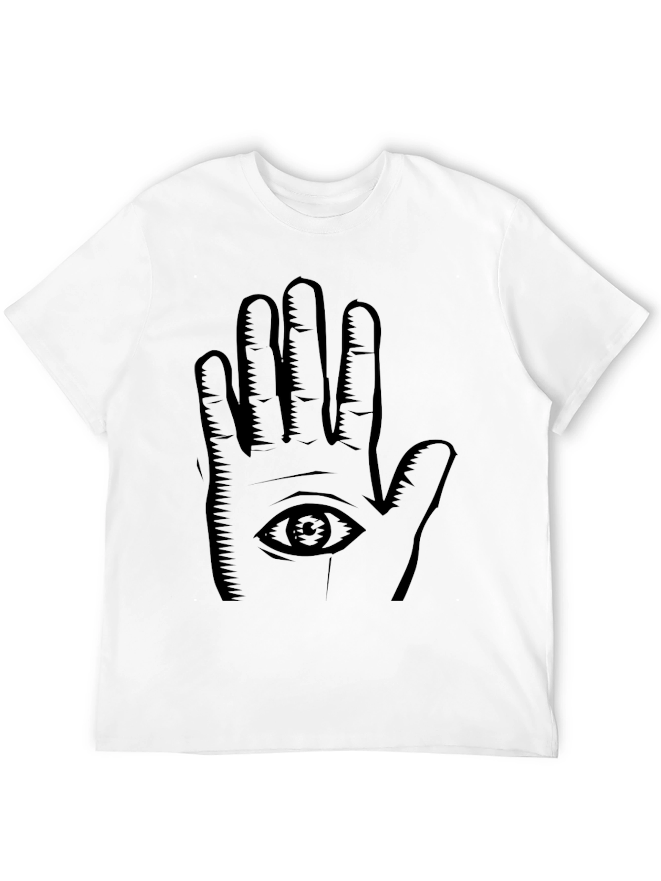 Eye Hand Graphic Black T-Shirt