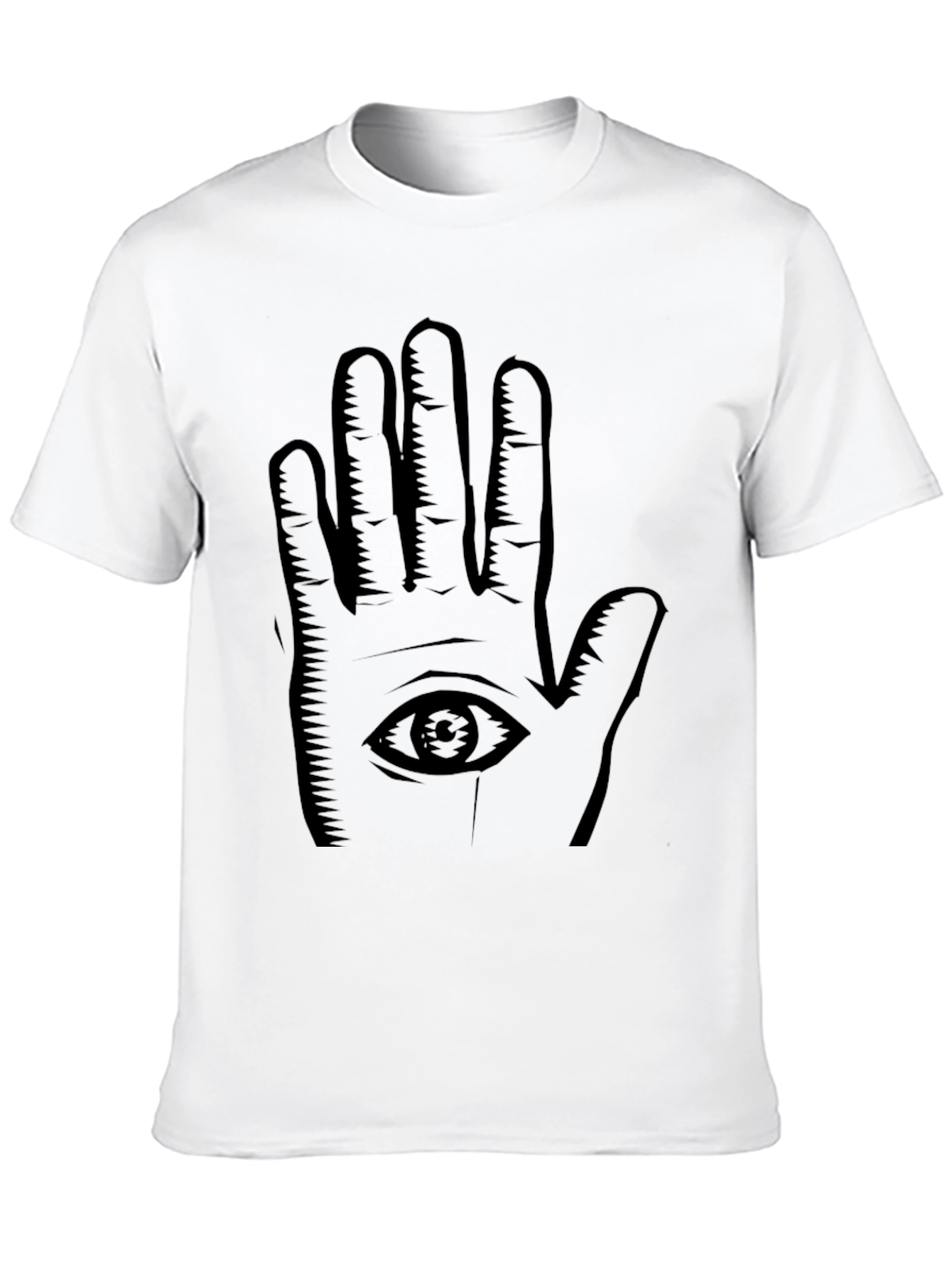 Eye Hand Graphic Black T-Shirt