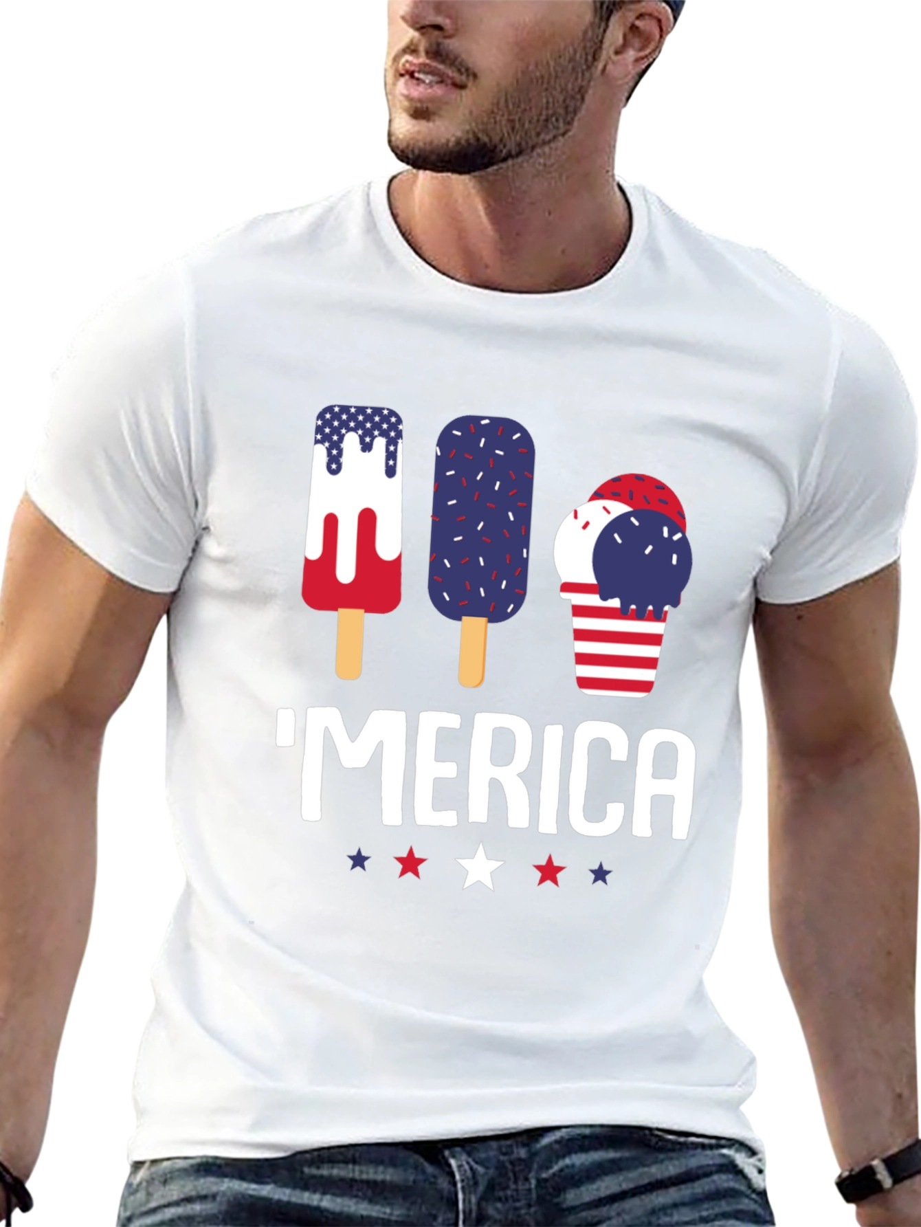 American Pride T-Shirt Patriotic Merica Tee