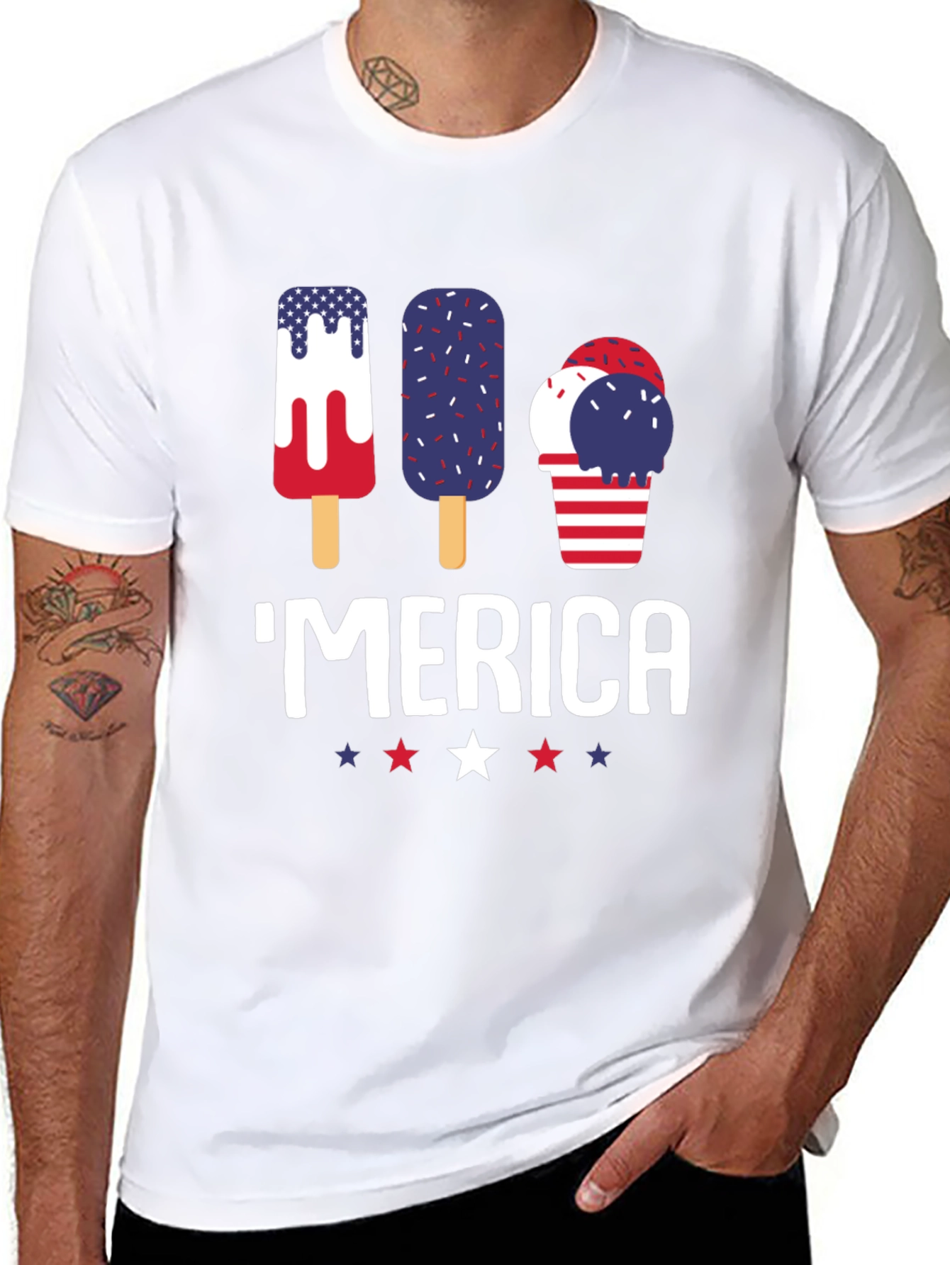 American Pride T-Shirt Patriotic Merica Tee