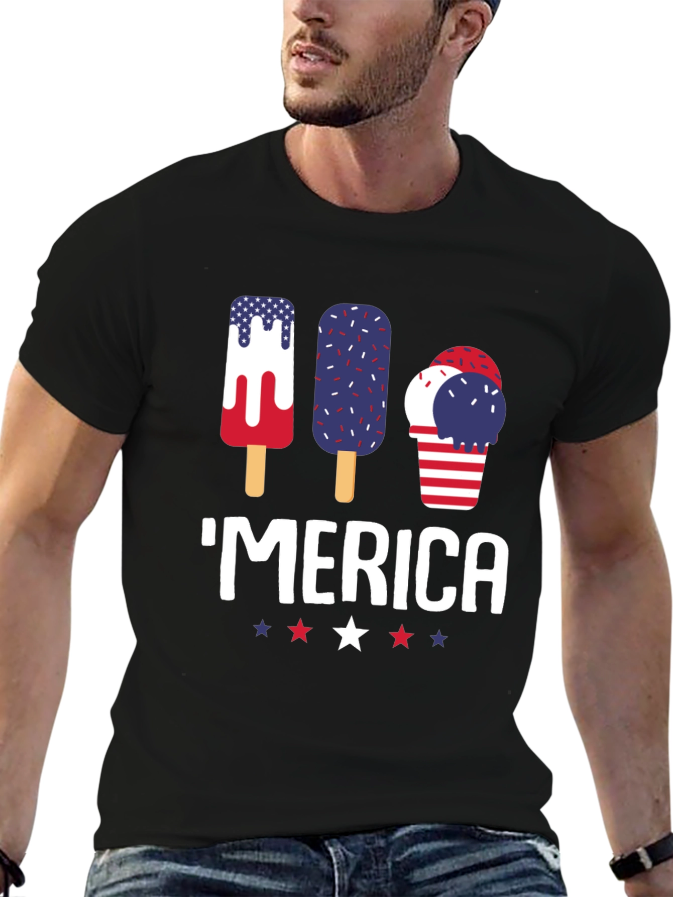 American Pride T-Shirt Patriotic Merica Tee