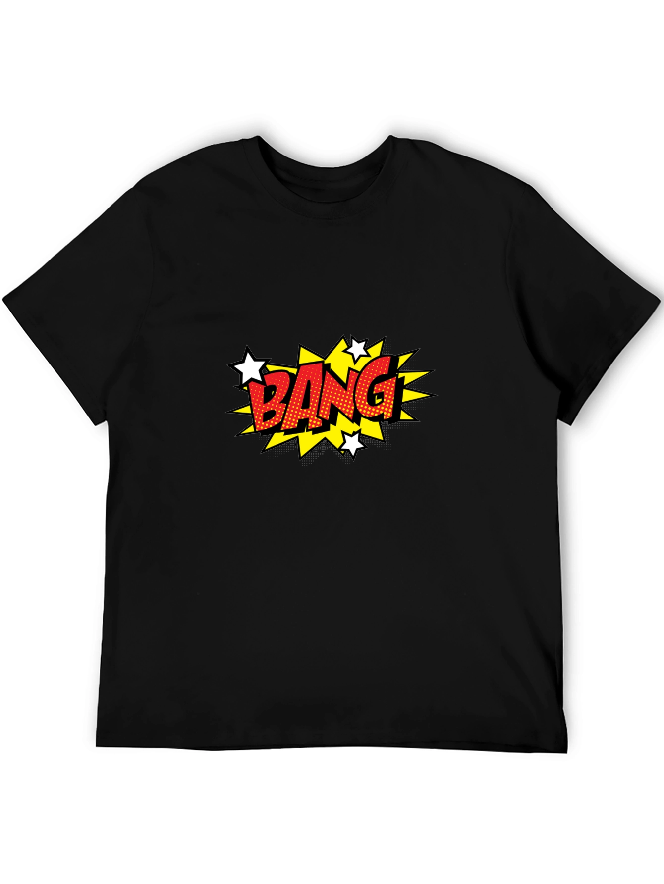 Comic Style BANG Graphic Black T-Shirt