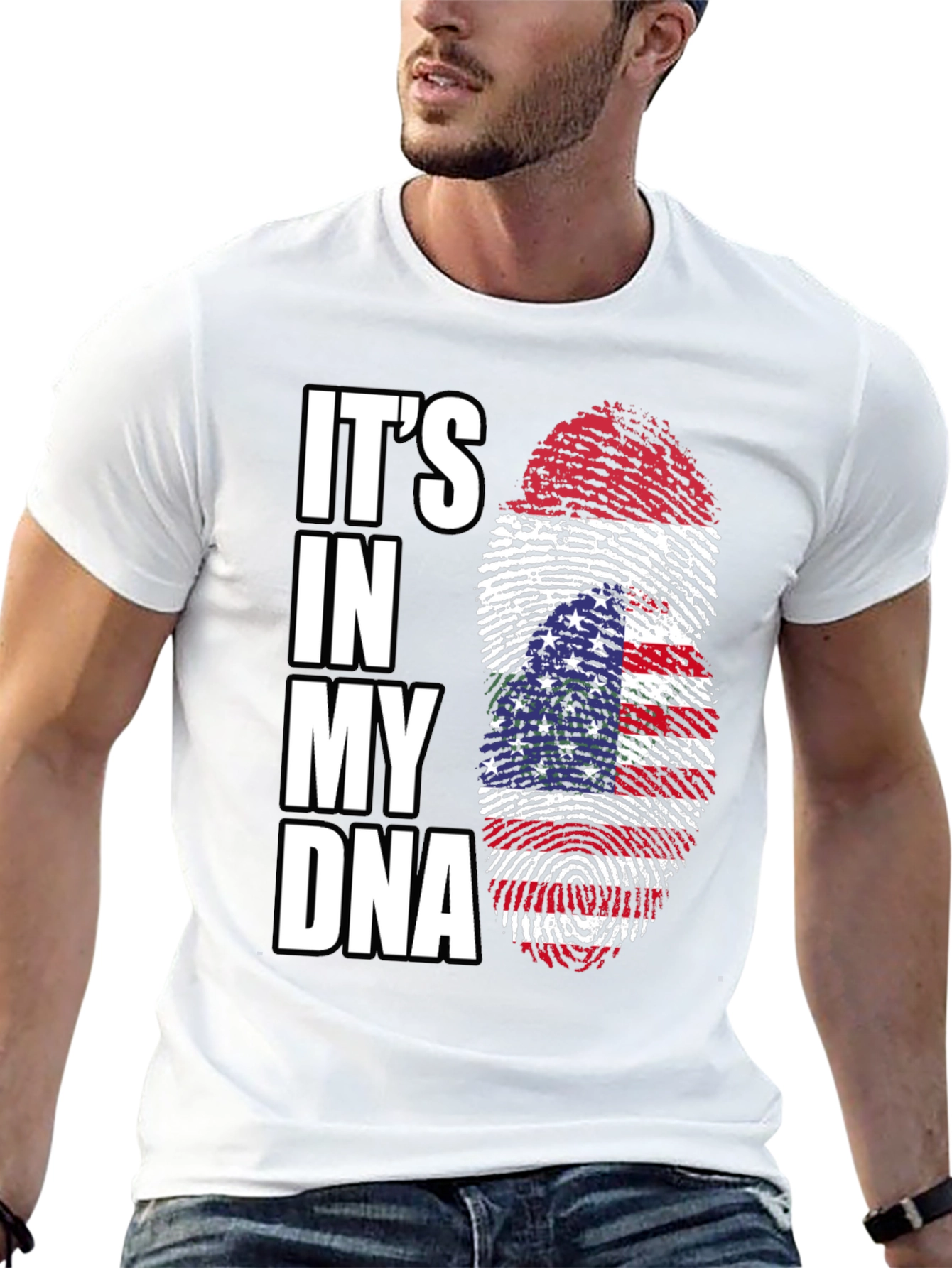 Patriotic Its in My DNA Graphic Tee