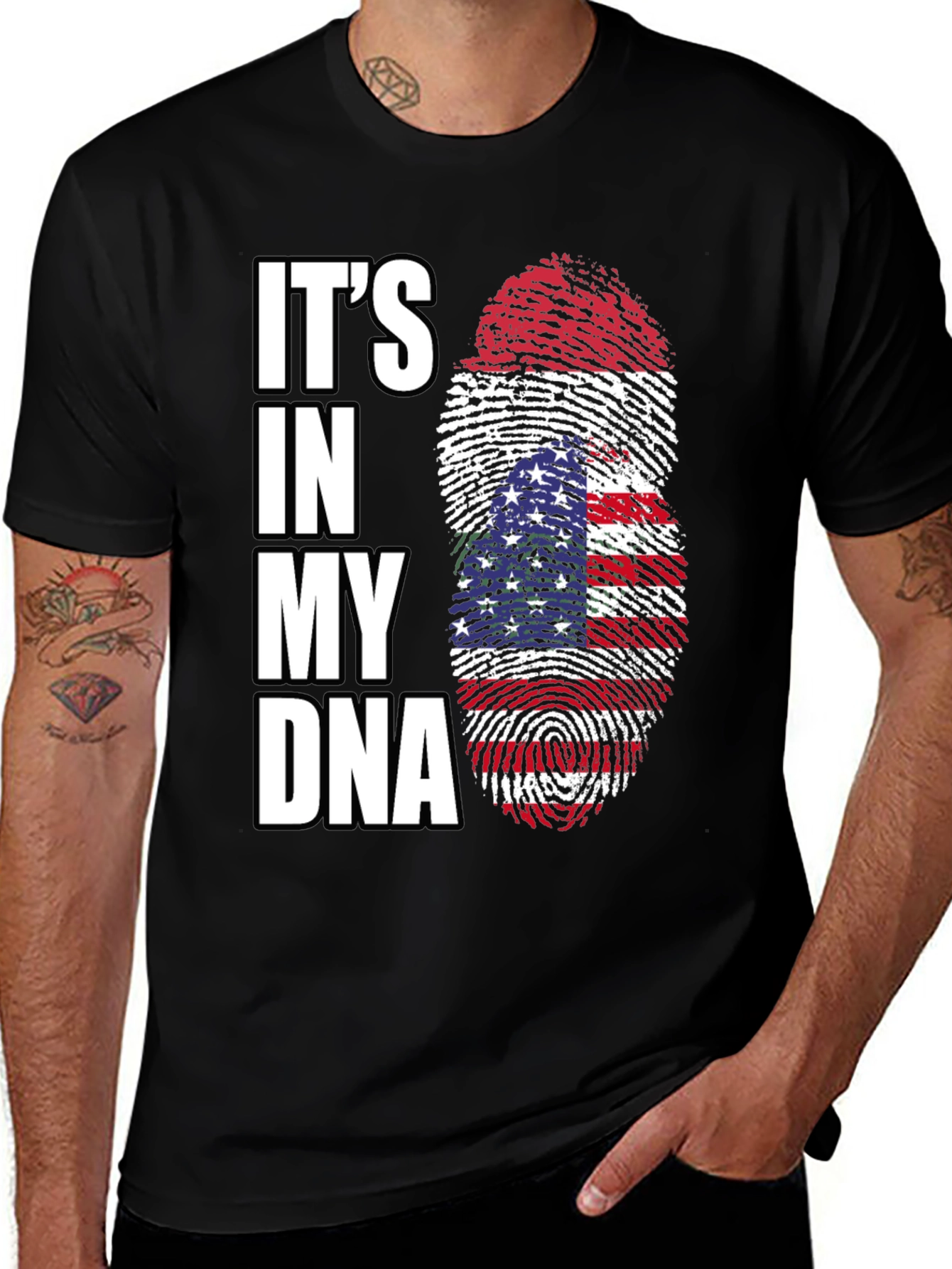 Patriotic Its in My DNA Graphic Tee