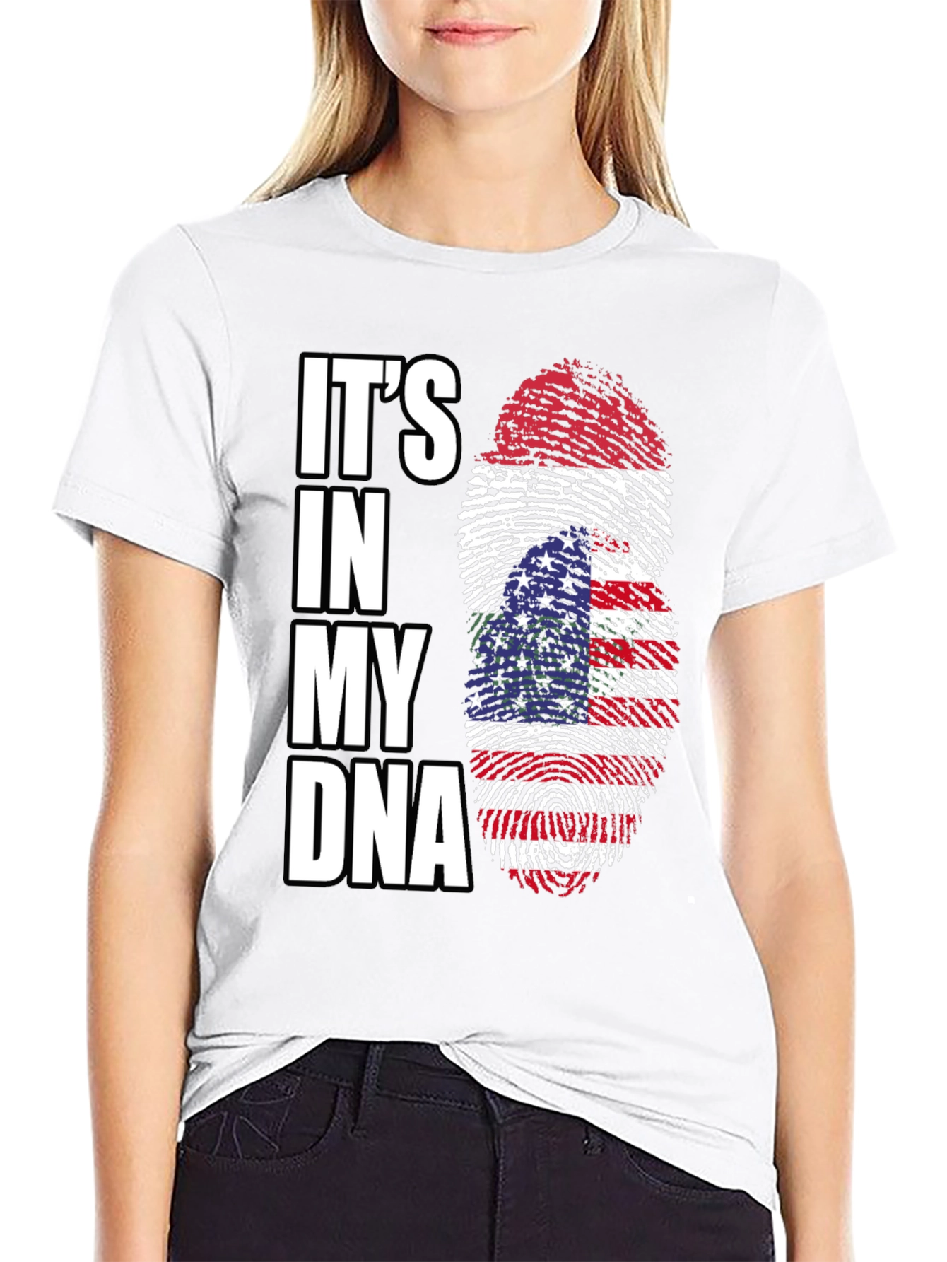 Patriotic Its in My DNA Graphic Tee