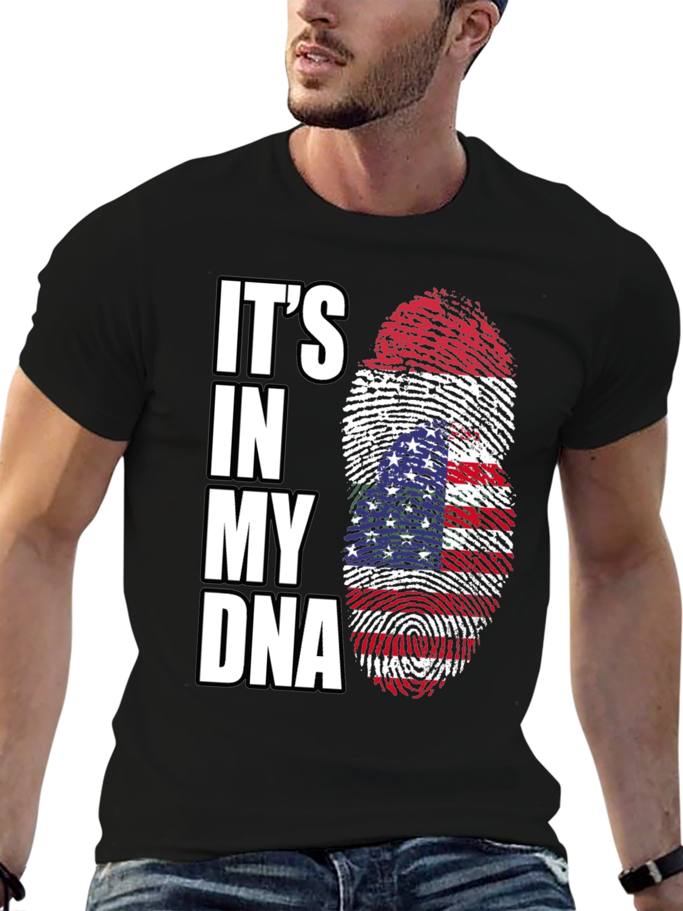 Patriotic Its in My DNA Graphic Tee